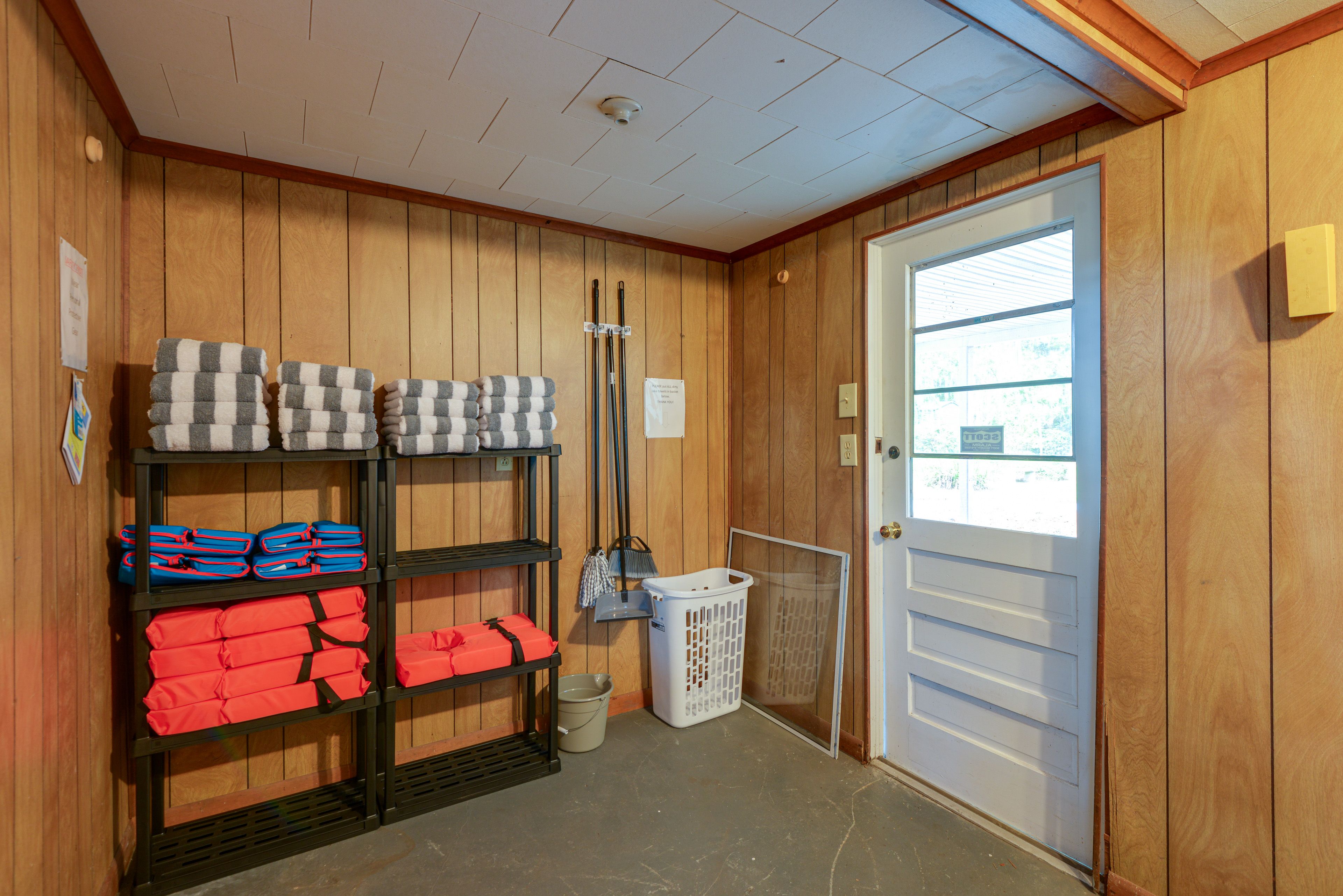 Storage & Laundry Area | Linens Provided