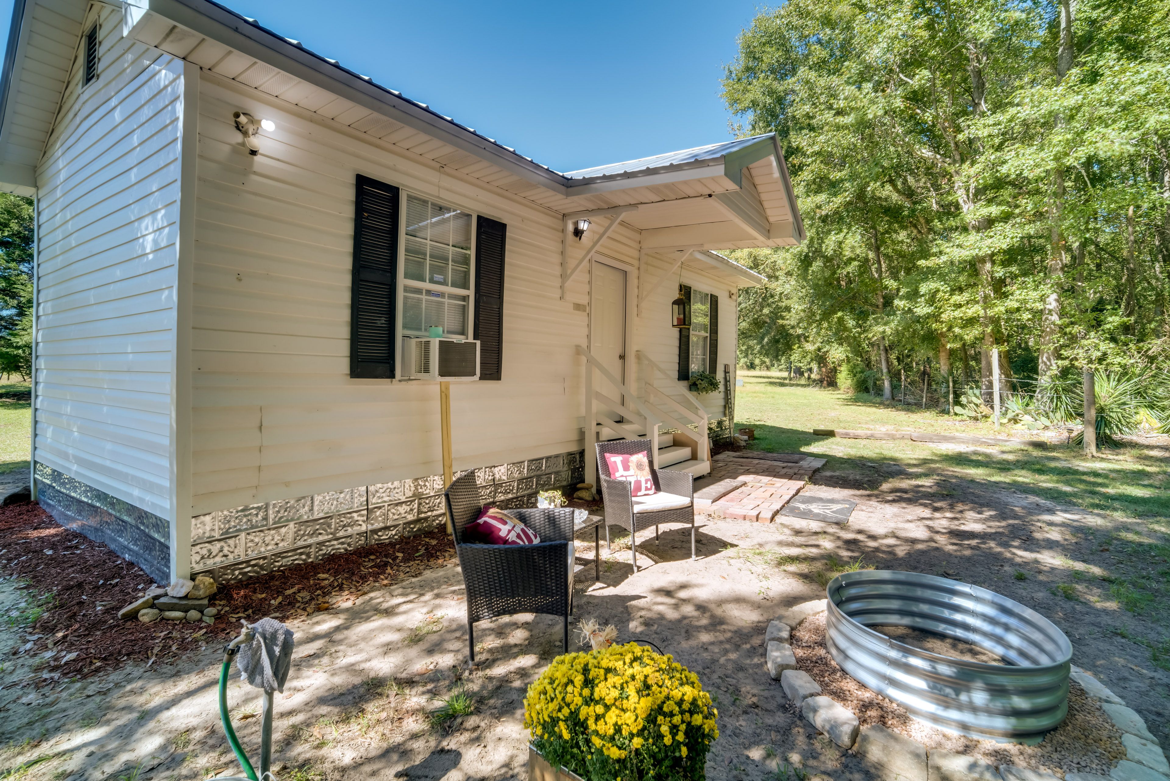 Cabin Exterior | Charcoal Grill Available