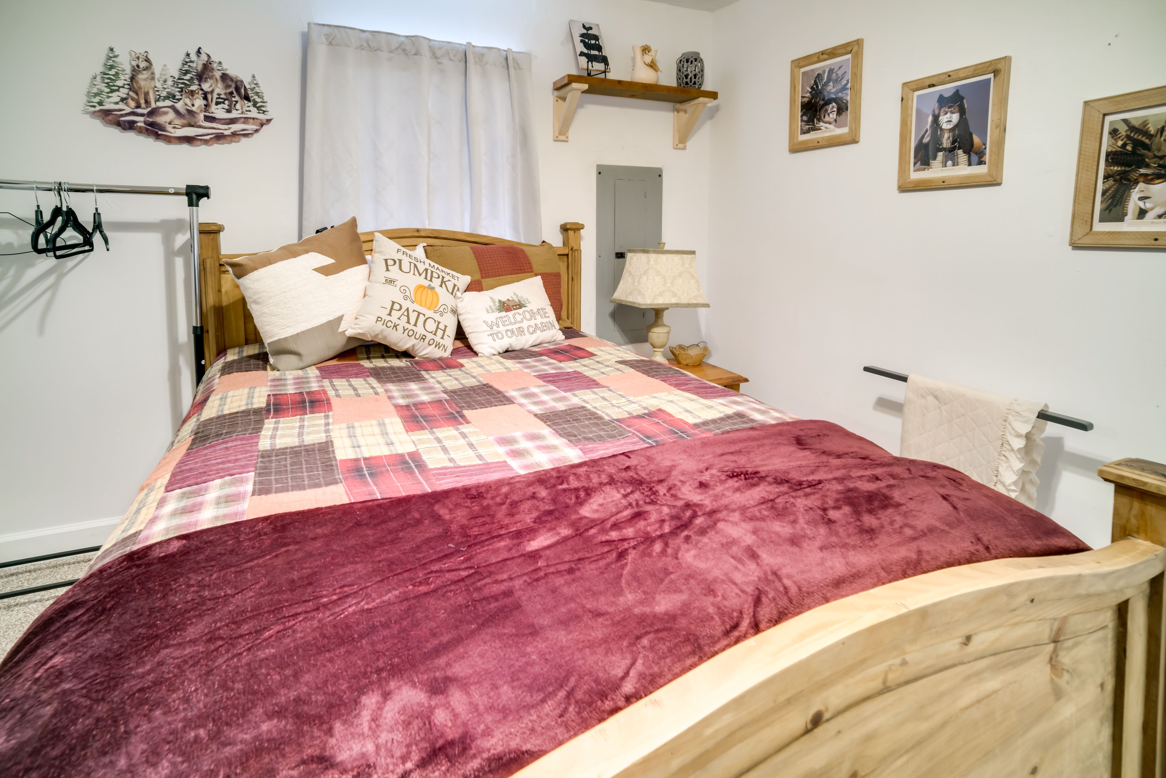 Bedroom | Queen Bed | Pet Friendly w/ Fee