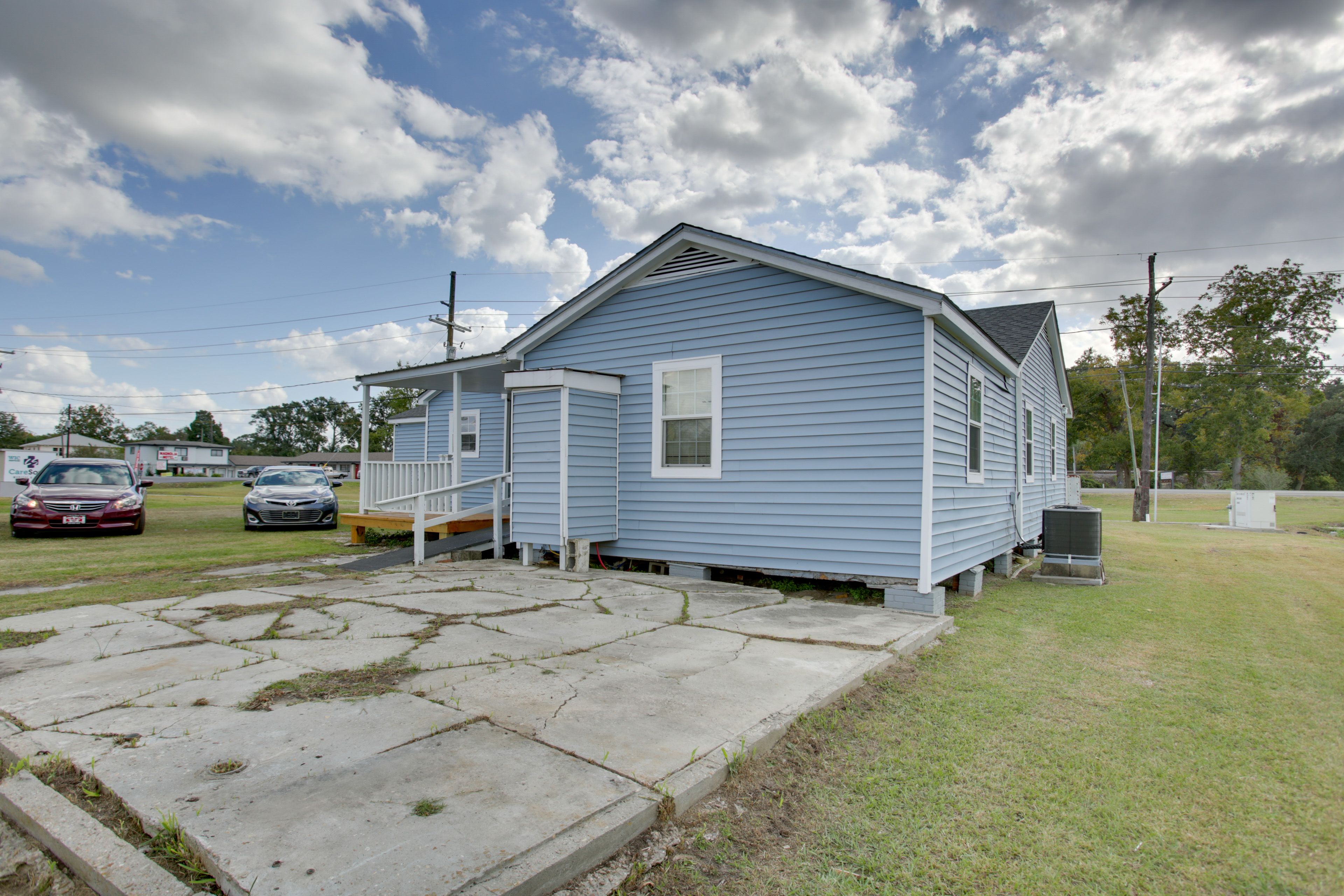 Parking Area Behind Home (4 Vehicles)