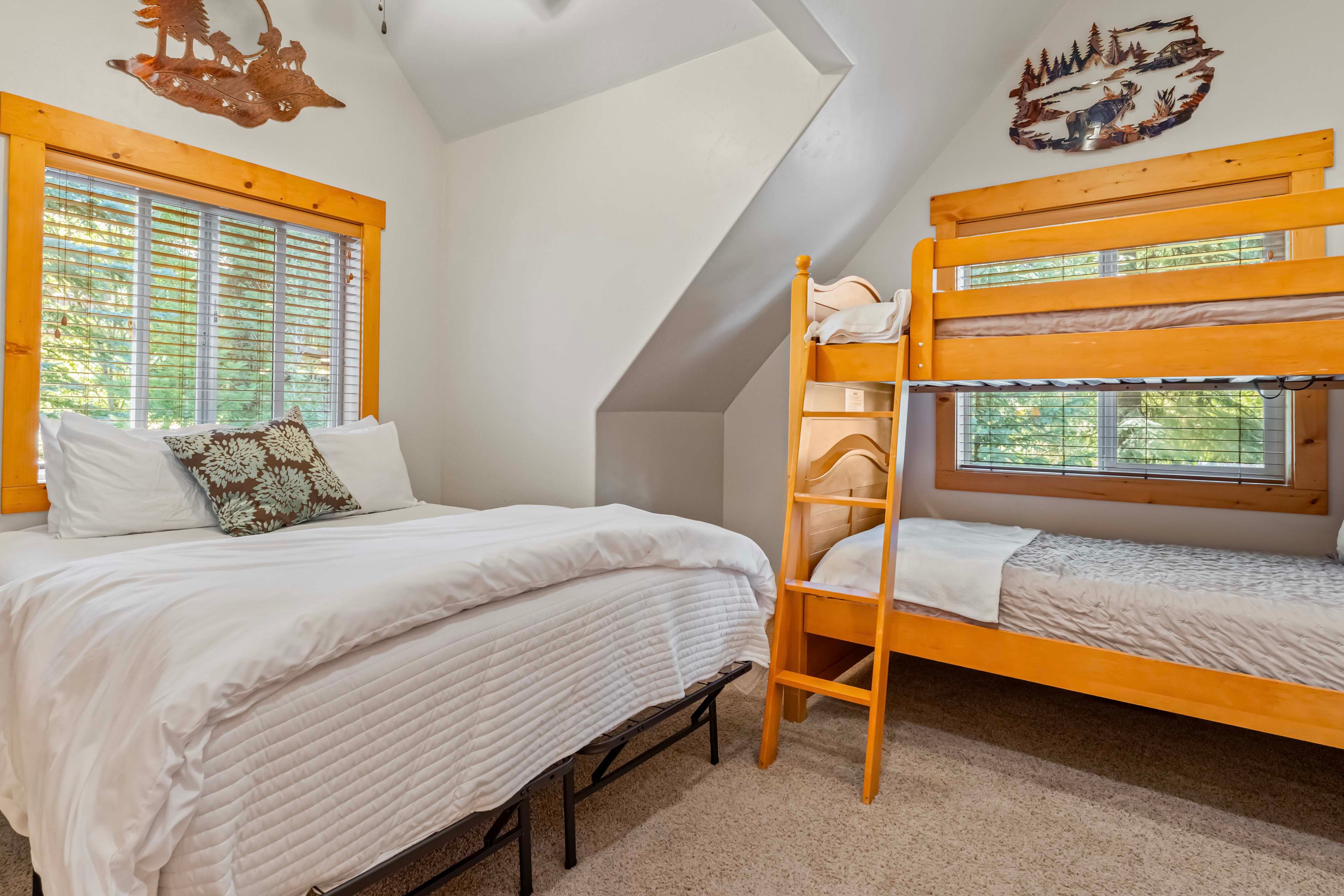 Bedroom 2 | Queen Bed | Twin Bunk Bed | Upper Level