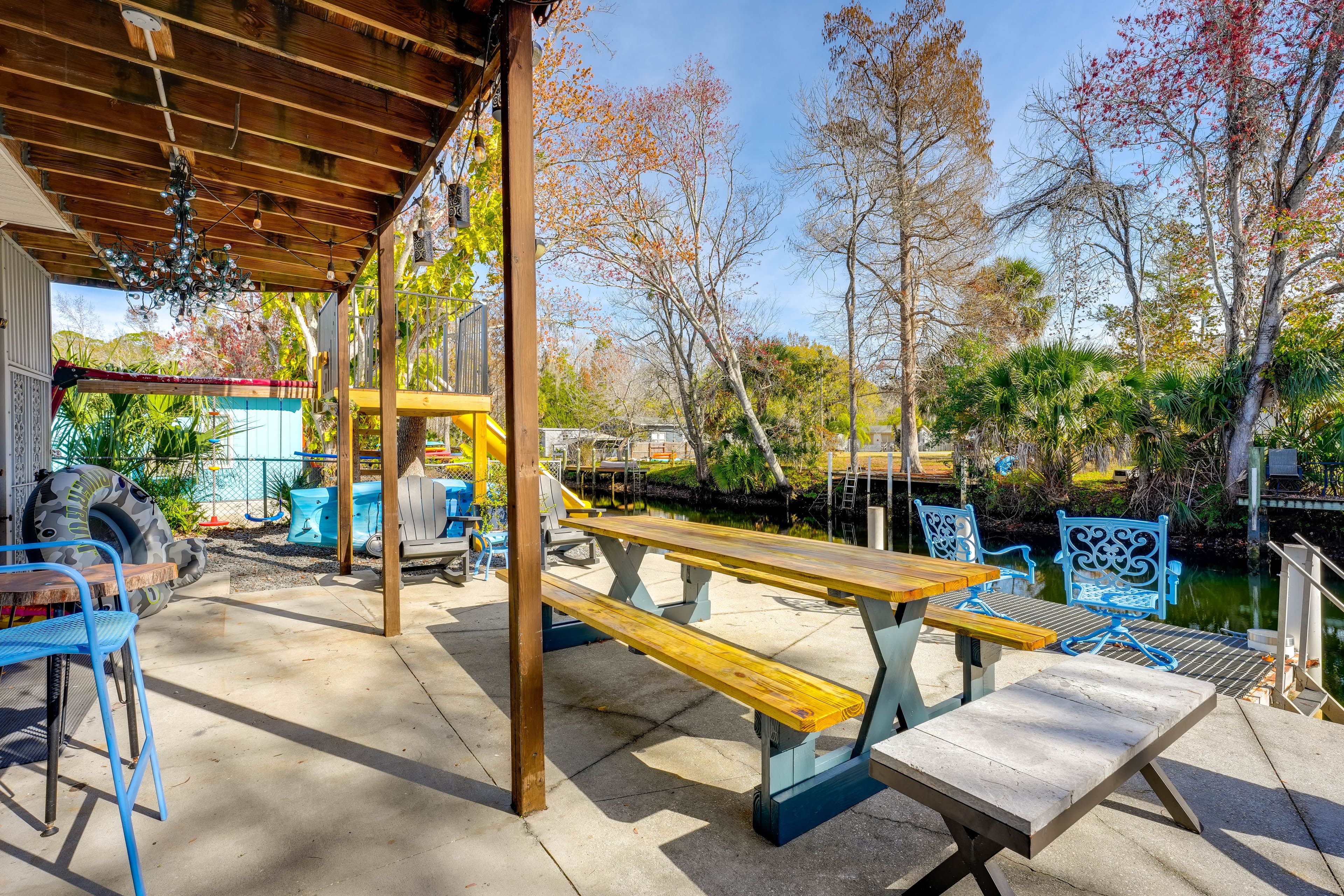 Patio | Seating & Dining | Fire Pit | Private Boat Dock