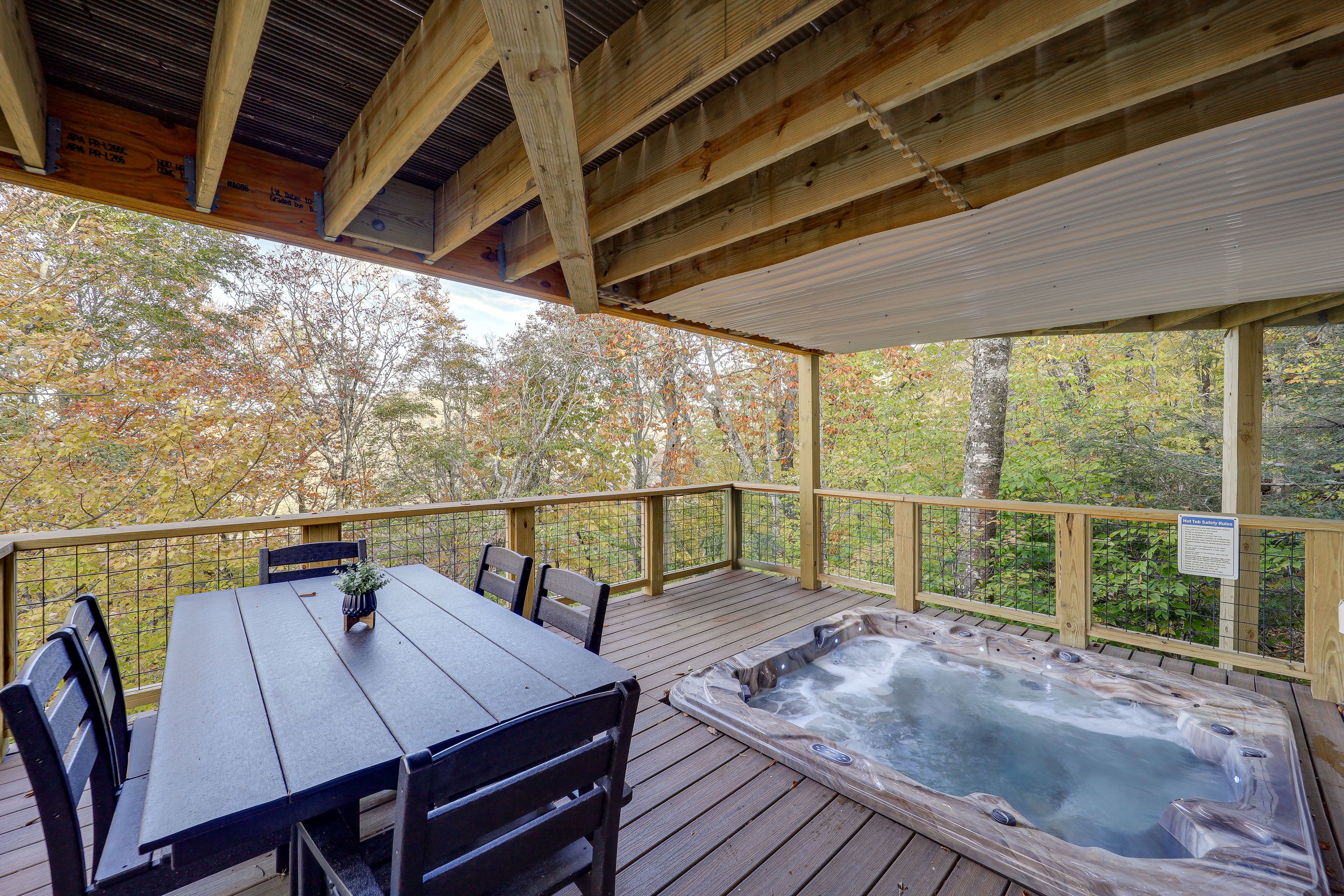 Deck | Mountain Views | Private Hot Tub