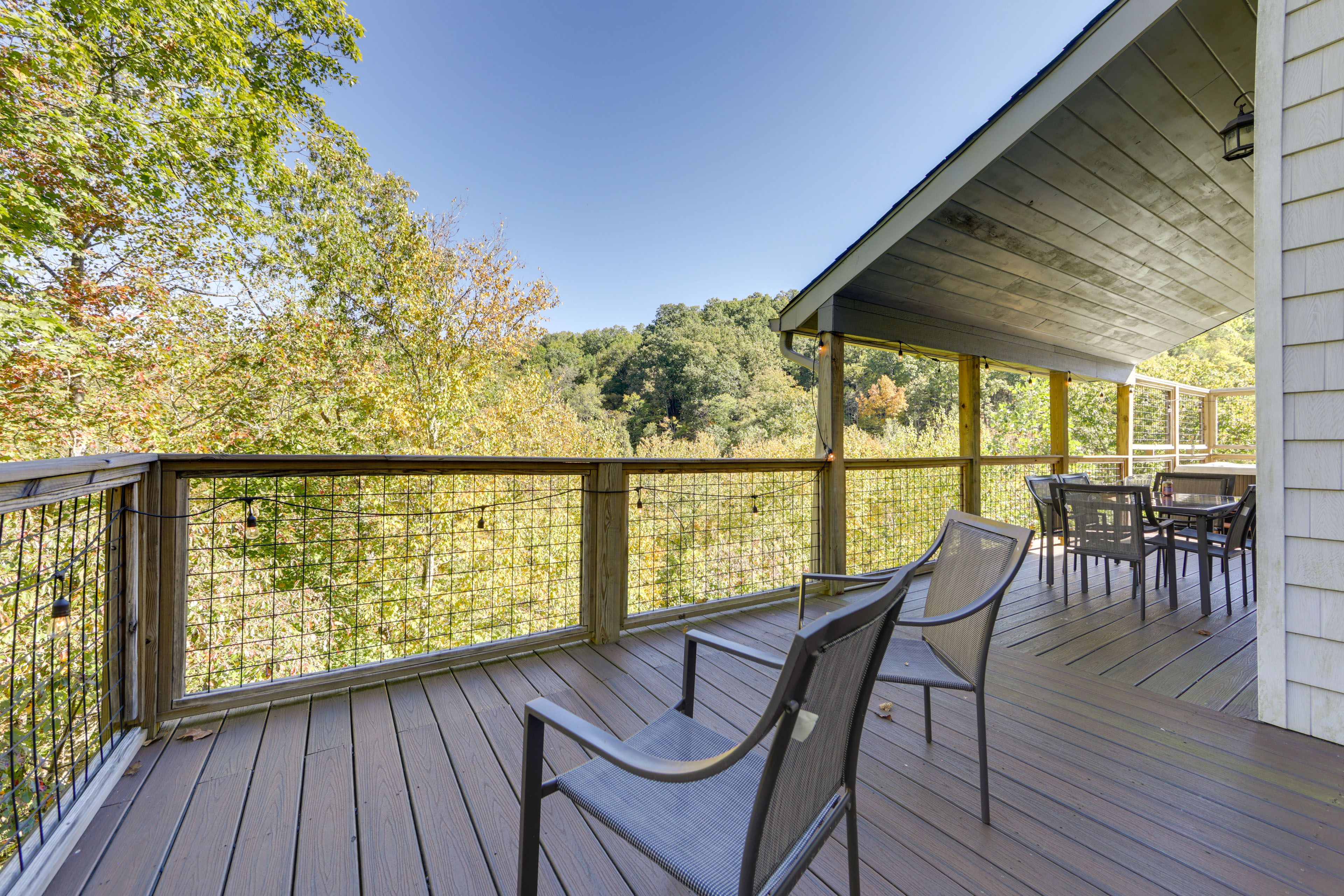 Balcony | Access From Dining Area | Hot Tub | Mountain Views