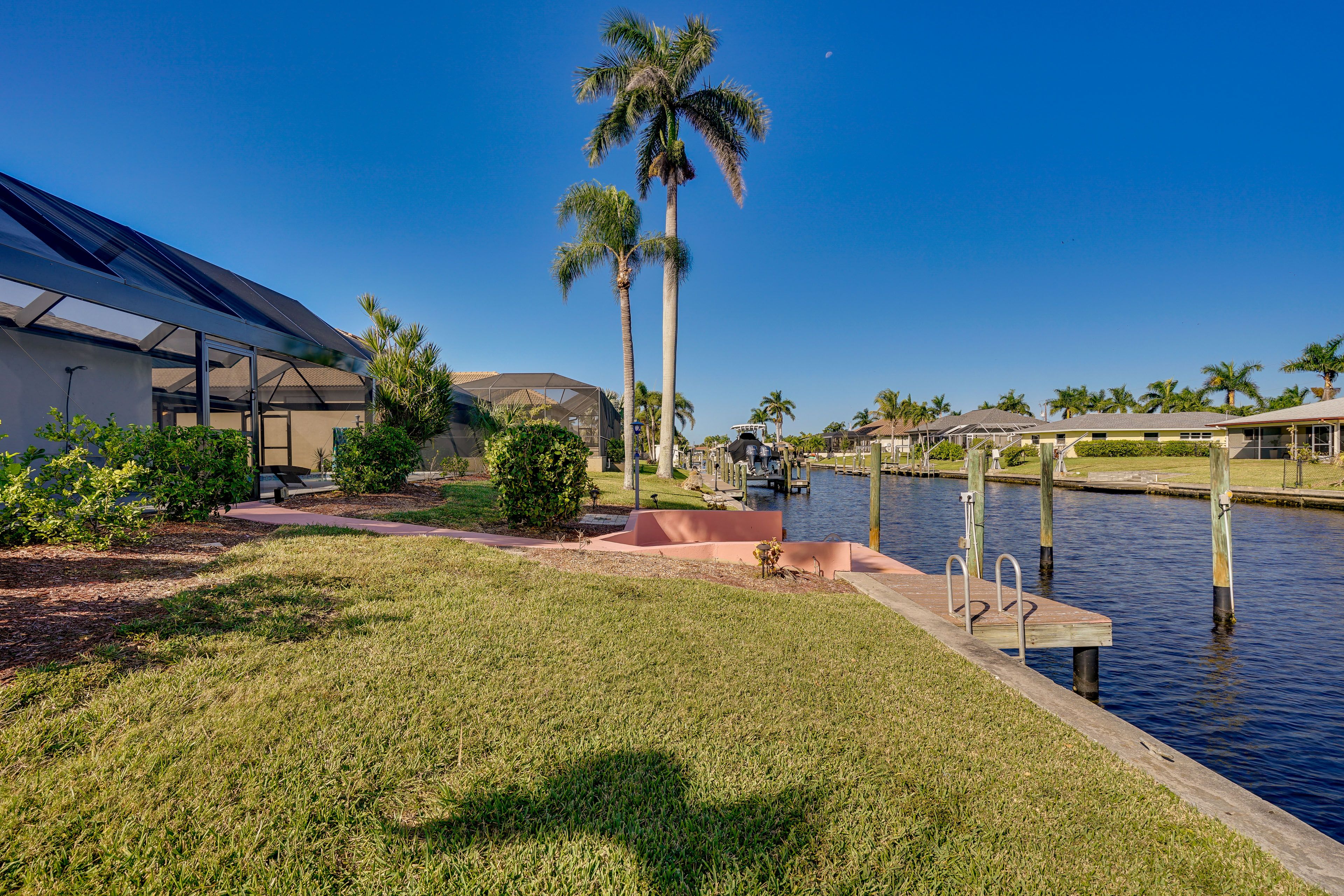 Private Dock w/ Canal Access