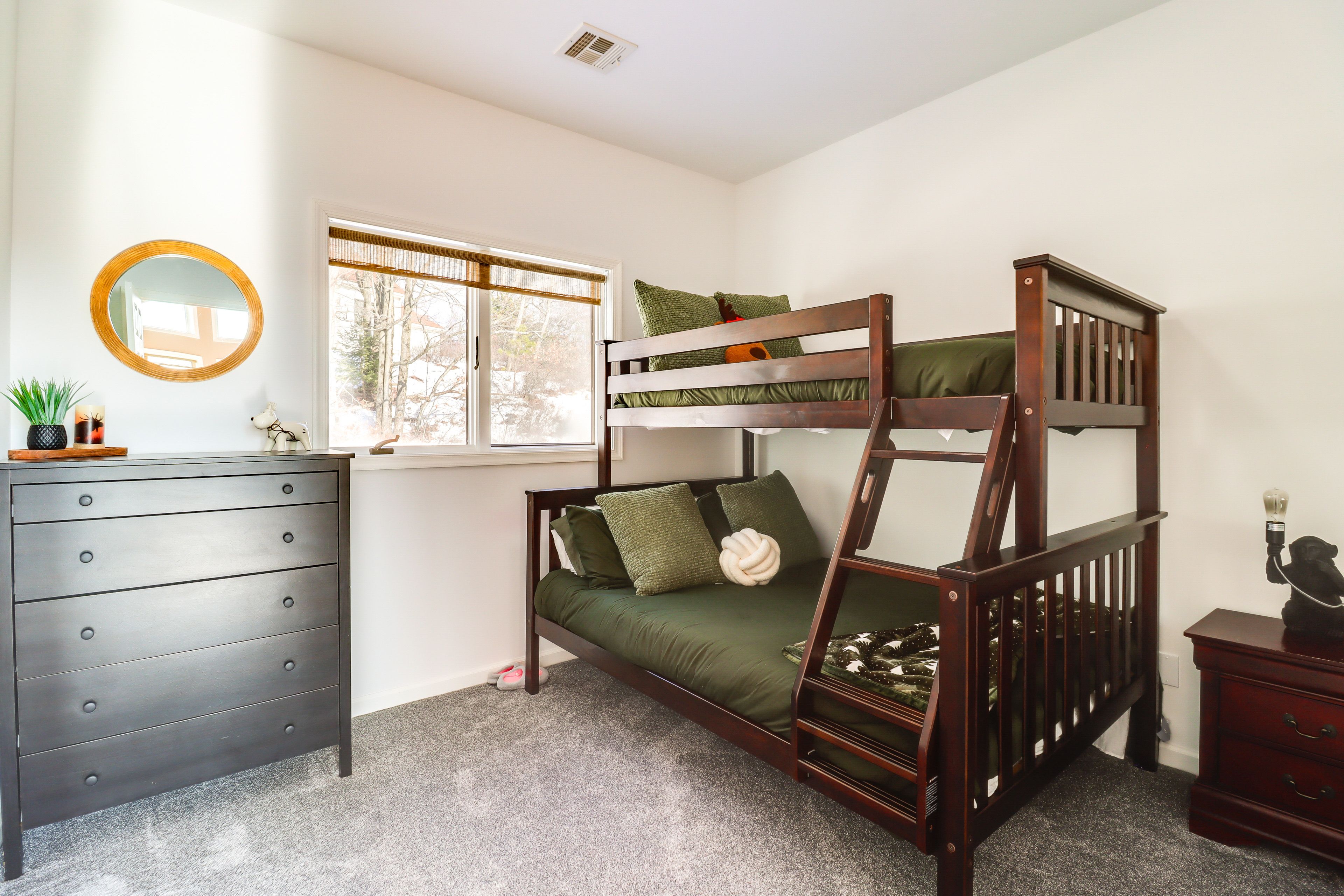 Upstairs Bonus Room | Upper Level | Twin/Full Bunk Bed