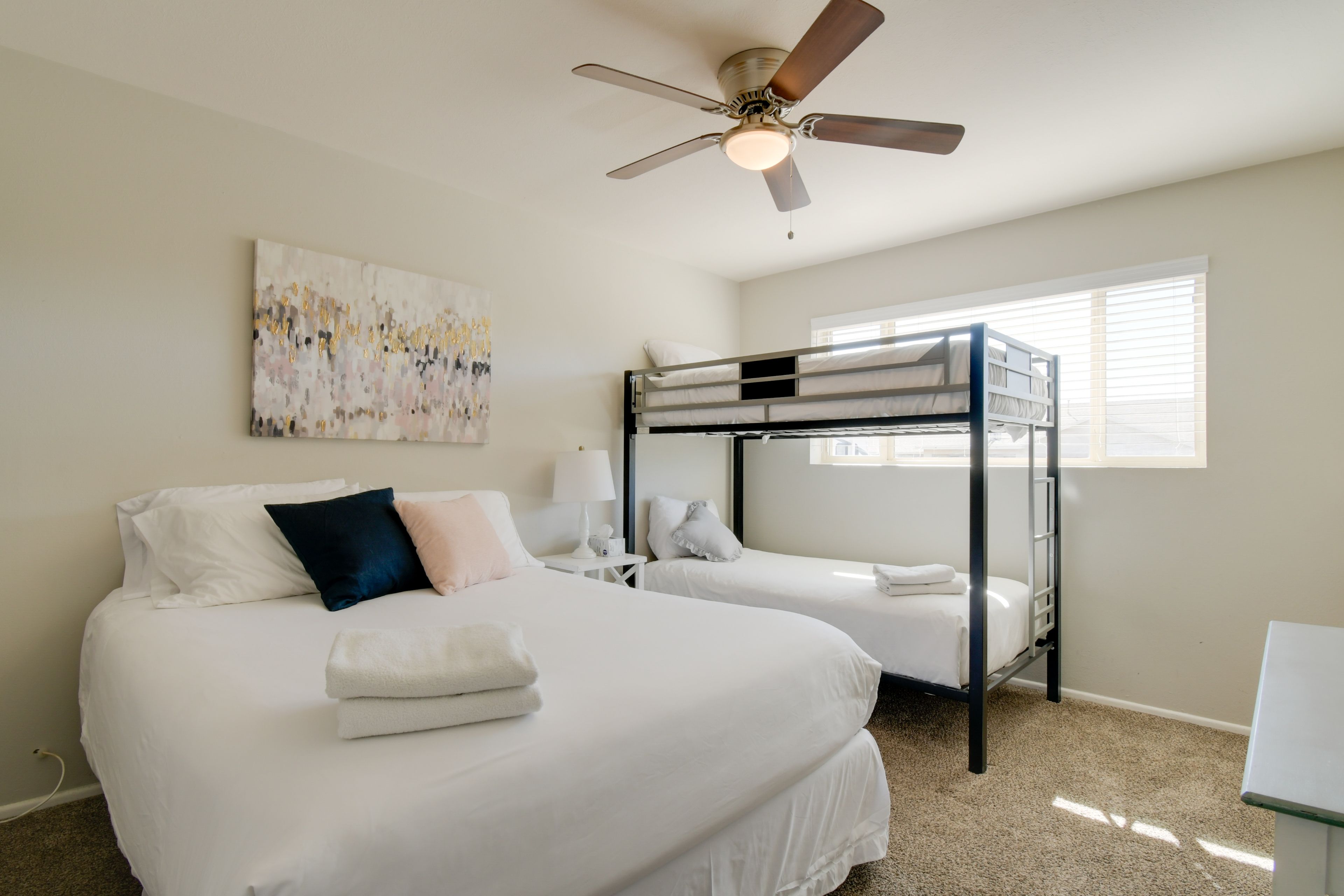Bedroom 2 | Queen Bed | Twin Bunk Bed