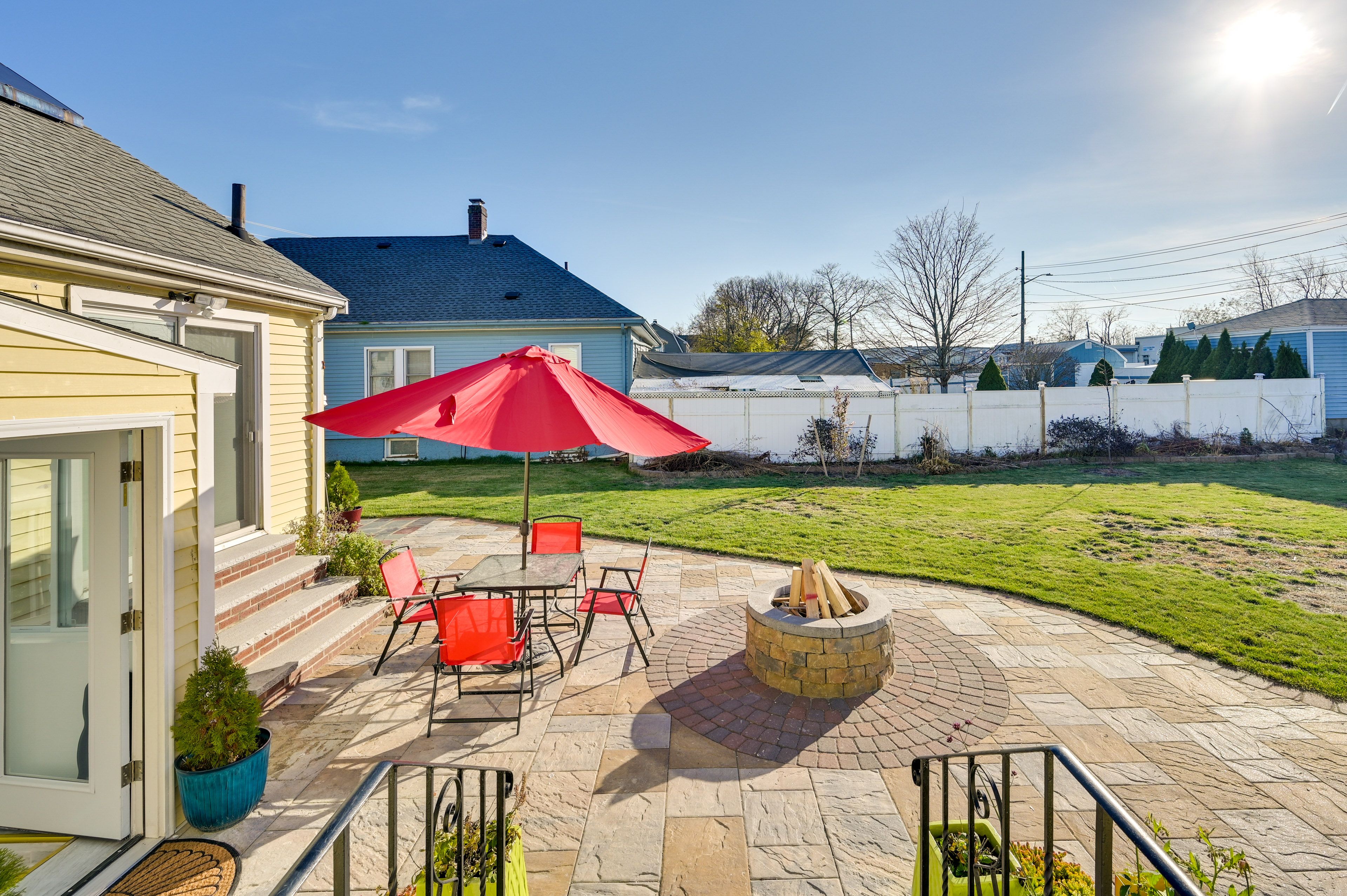Studio Exterior | Shared Patio, Dining Area, Fire Pit & Charcoal Grill