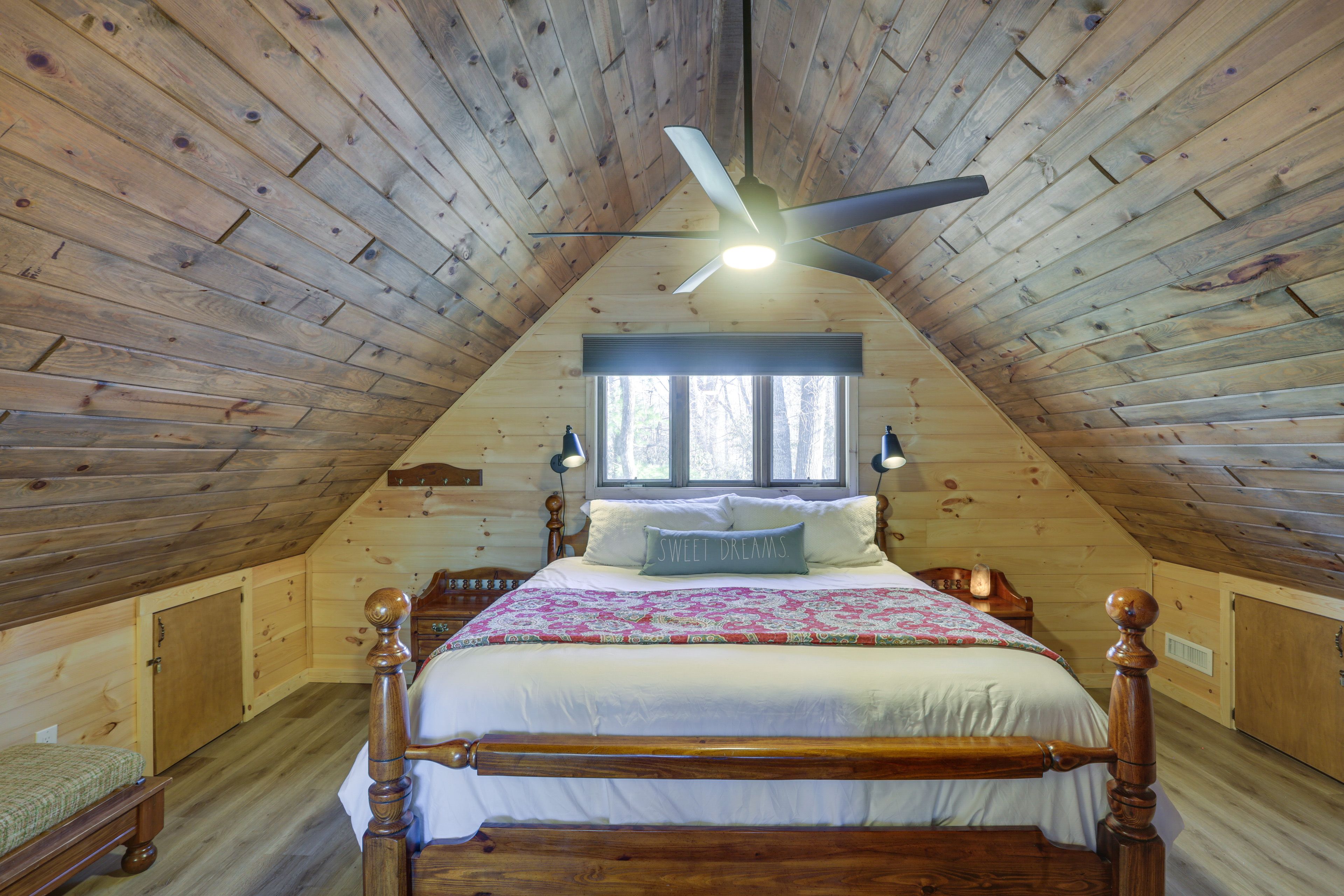 Bedroom 1 | King Bed | Electric Fireplace | Flat-Screen TV | 3rd Floor
