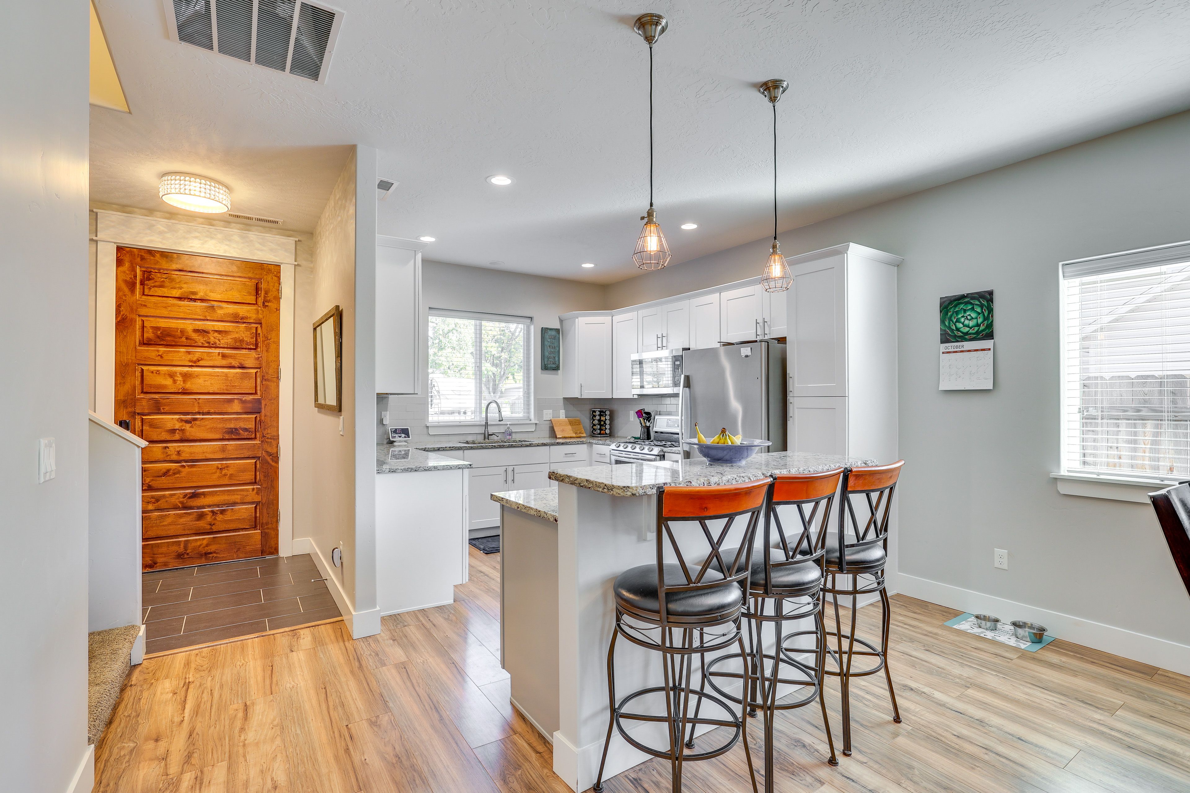 Kitchen | Single-Story Home | Pet Friendly w/ Fee | Central A/C