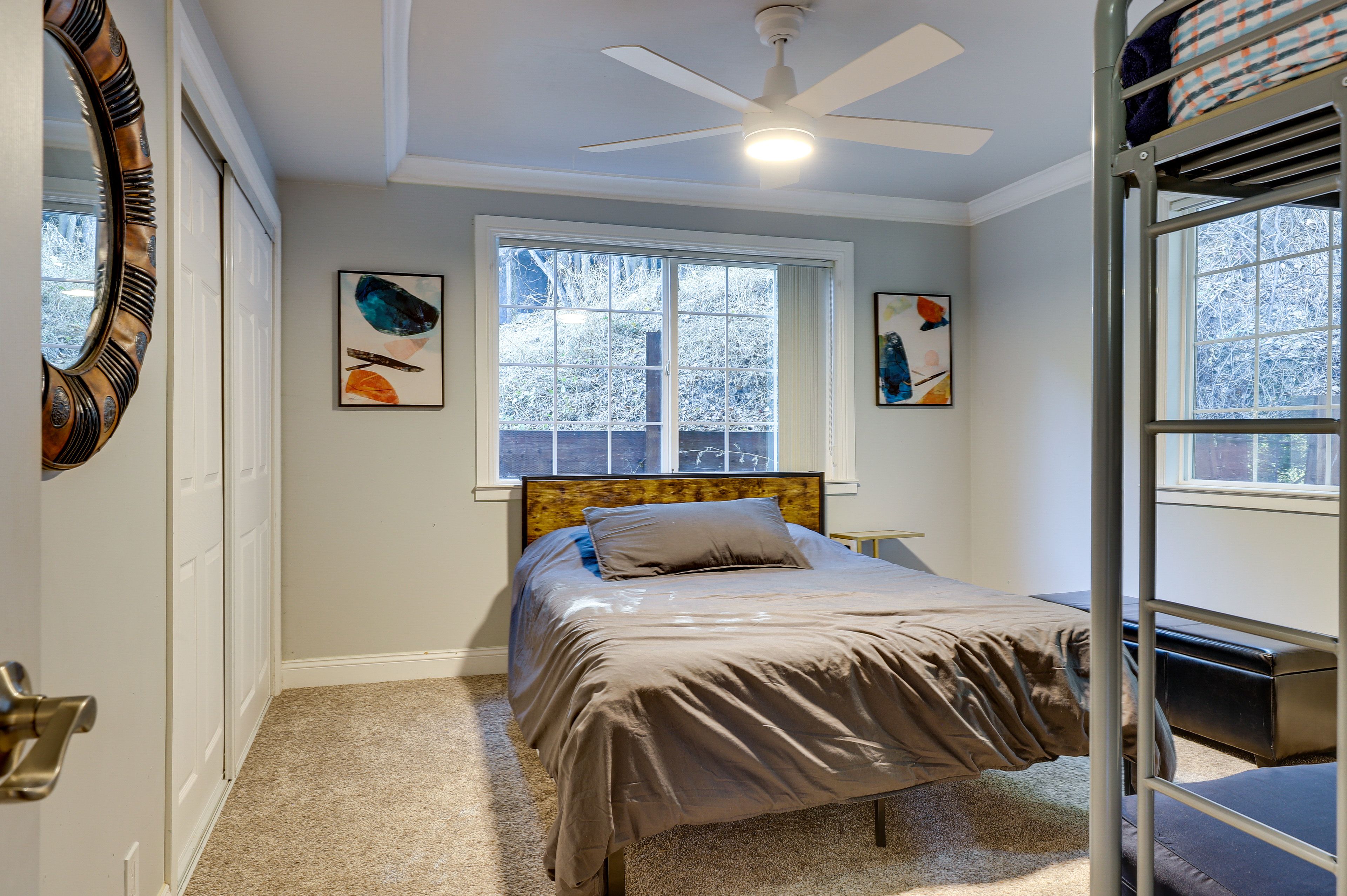 Bedroom 2 | Queen Bed | Lofted Twin Bed | Full Futon