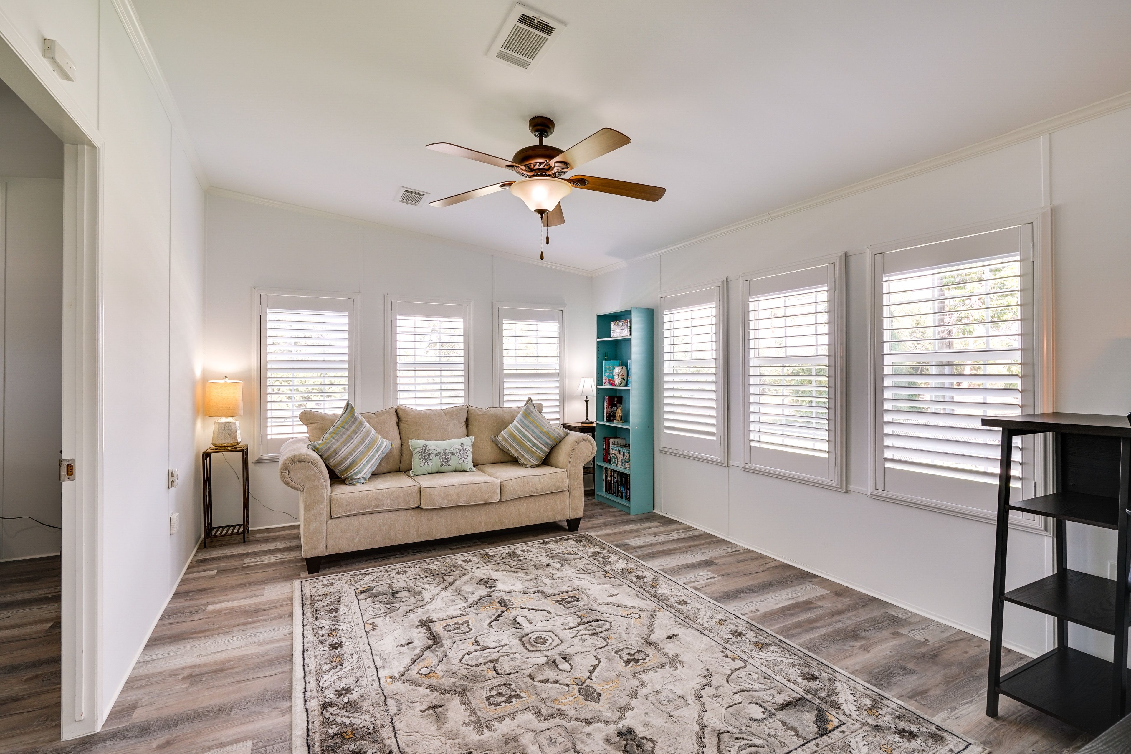 Living Room | Queen Sleeper Sofa | Laptop-Friendly Workspace