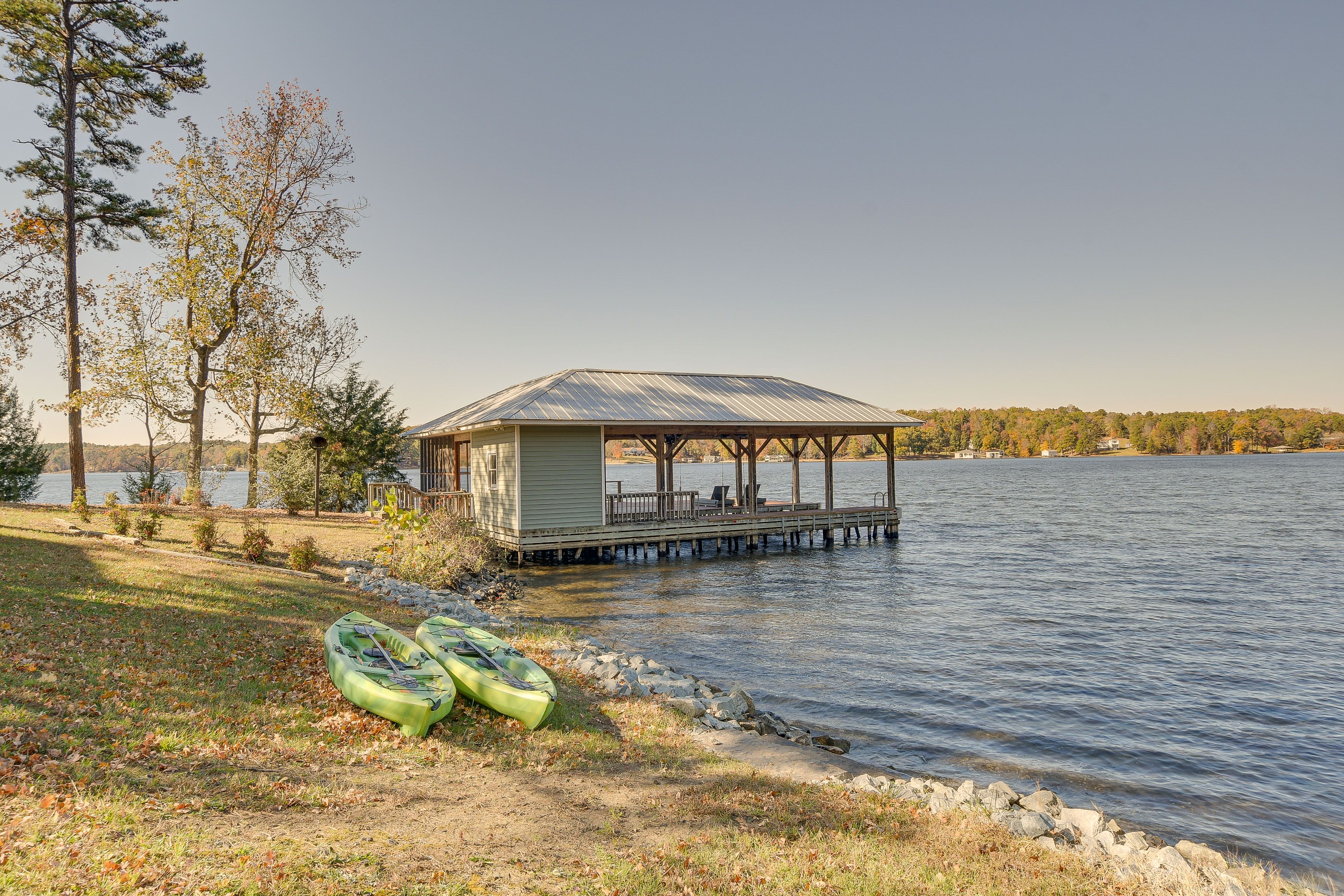 Covered Dock | Paddle Boards Provided