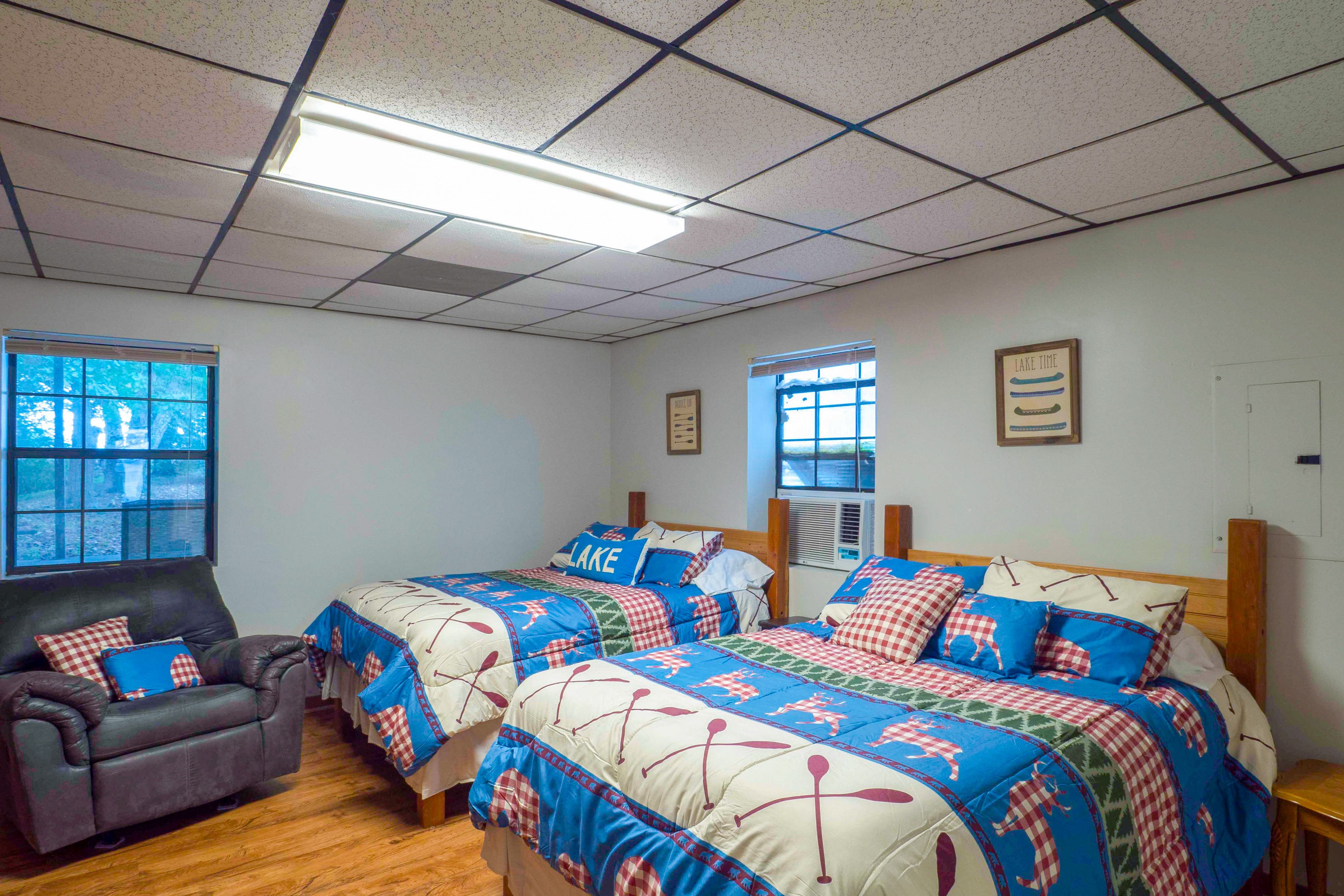 Bedroom | 2 Full Beds | Queen Air Mattress Available