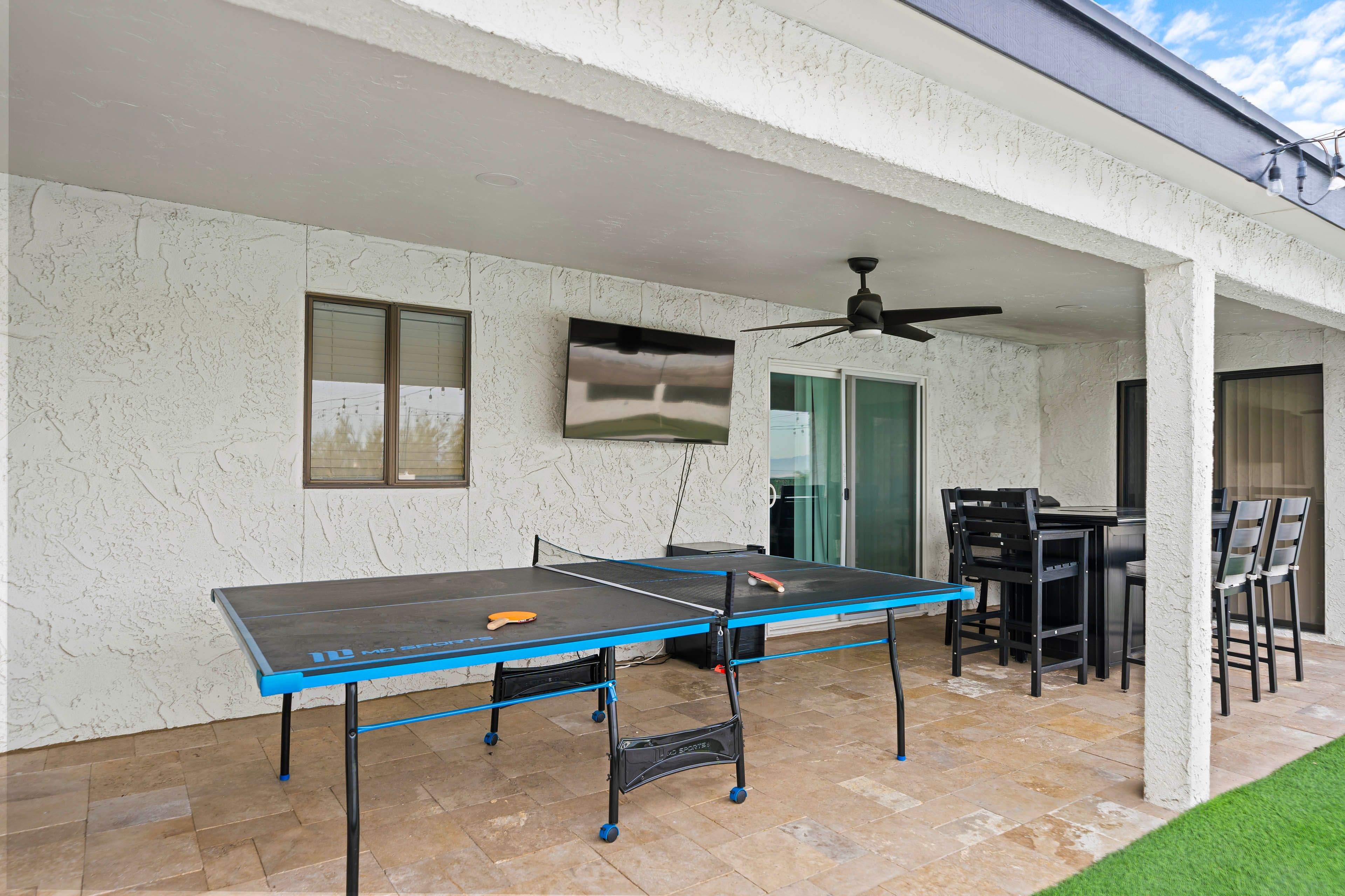 Private Patio | Grill | TV