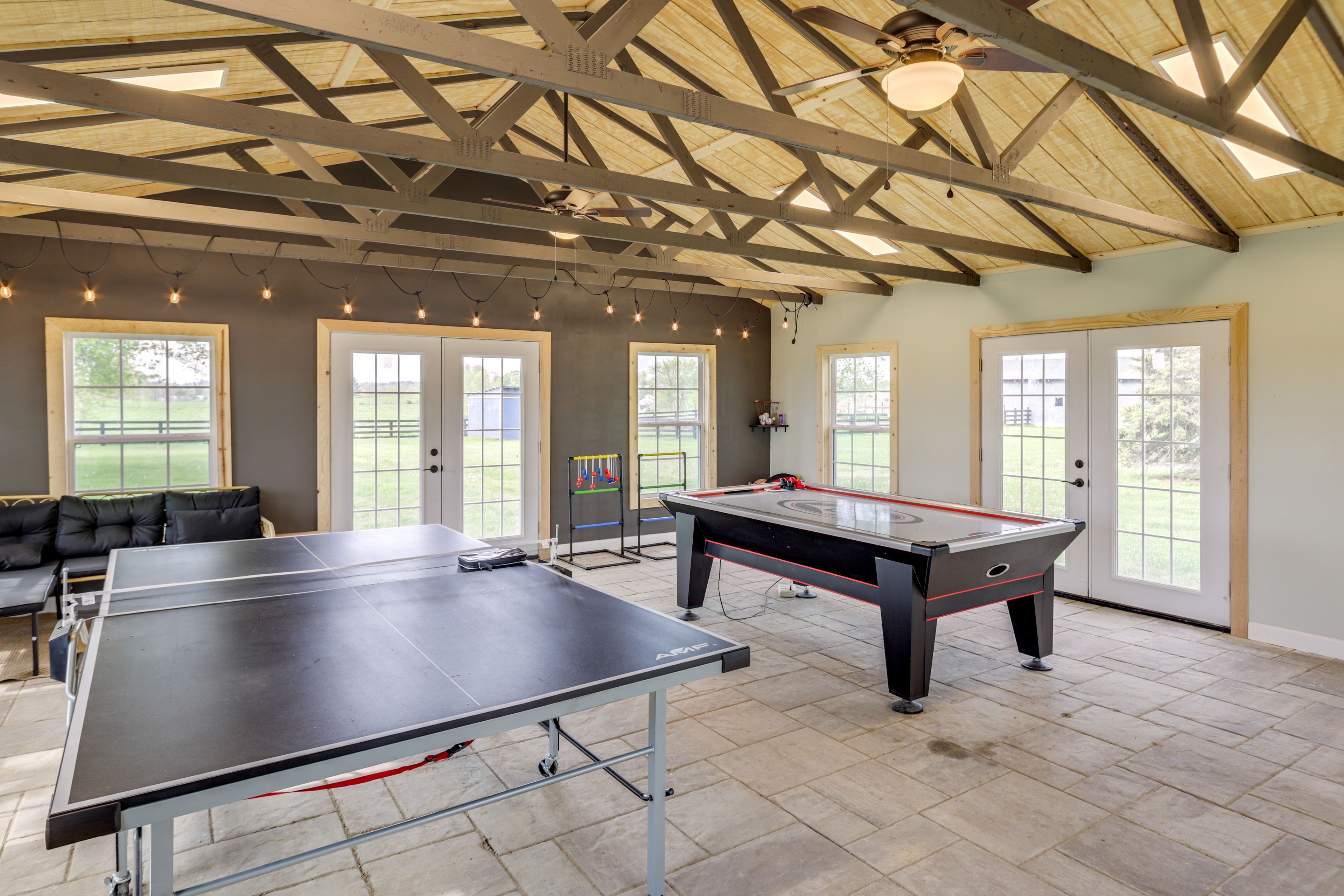 Game Room | Flat-Screen TV | Air Hockey Table | Ping-Pong Table
