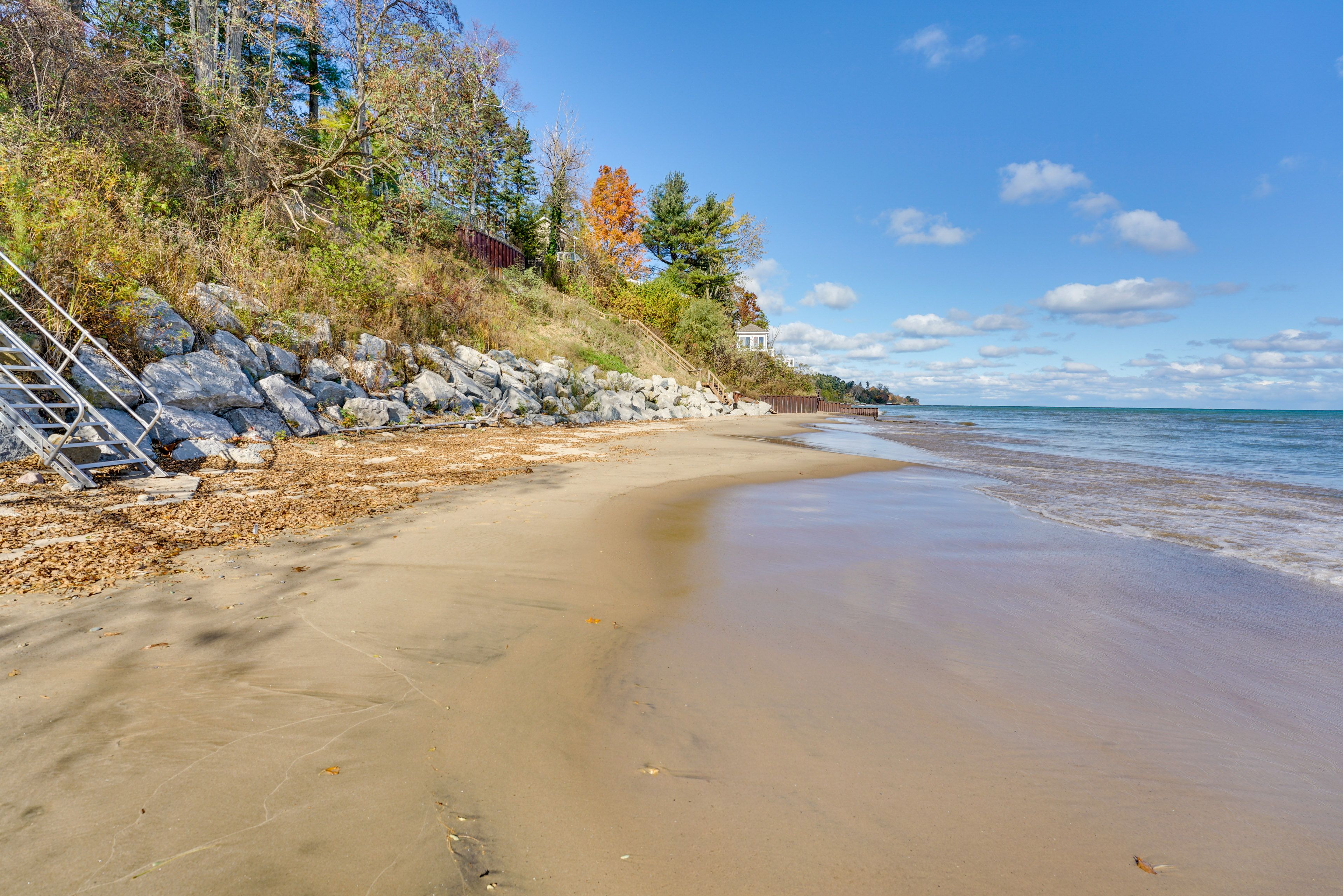100-Foot Private Beach