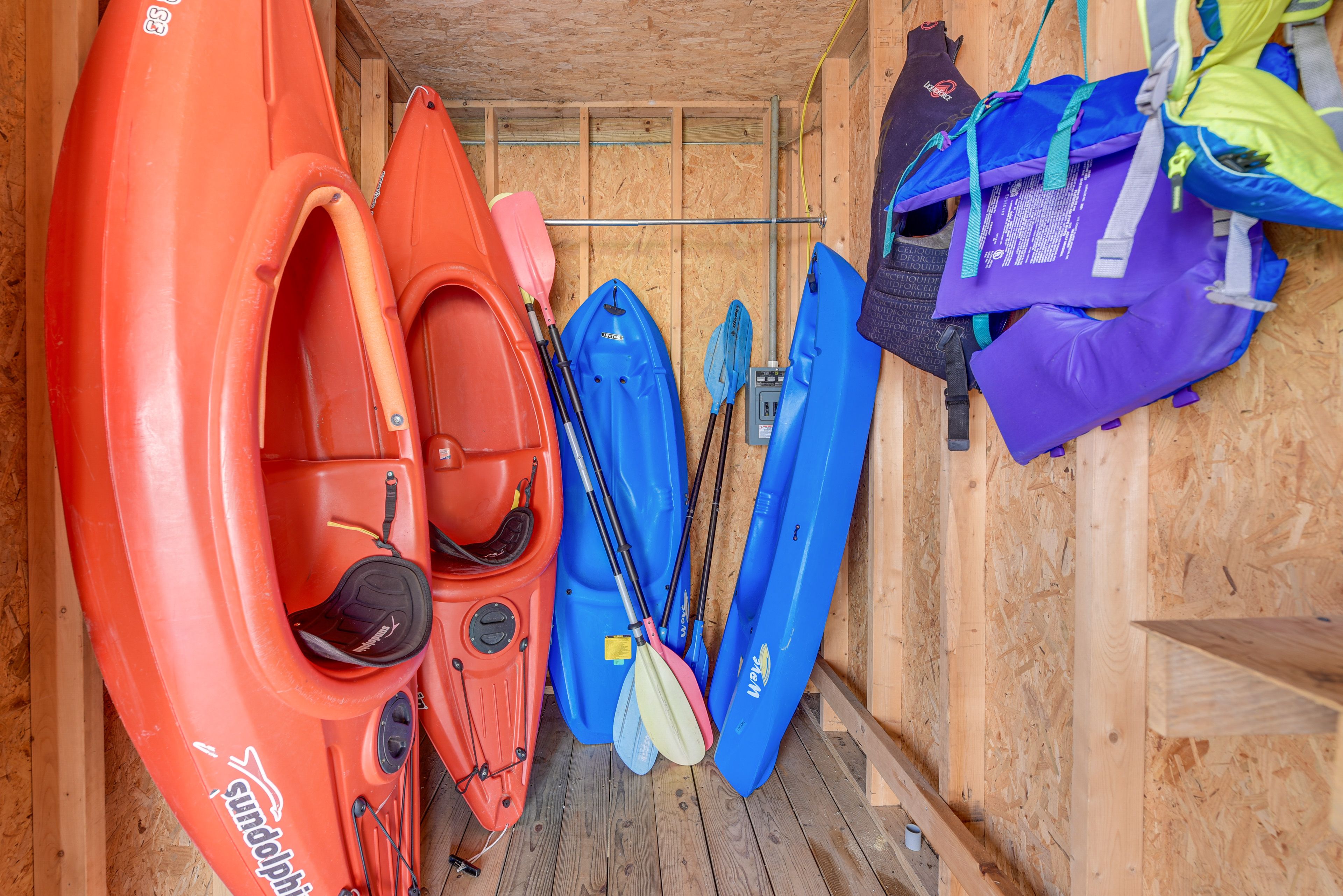 Kayaks & Life Vests Provided