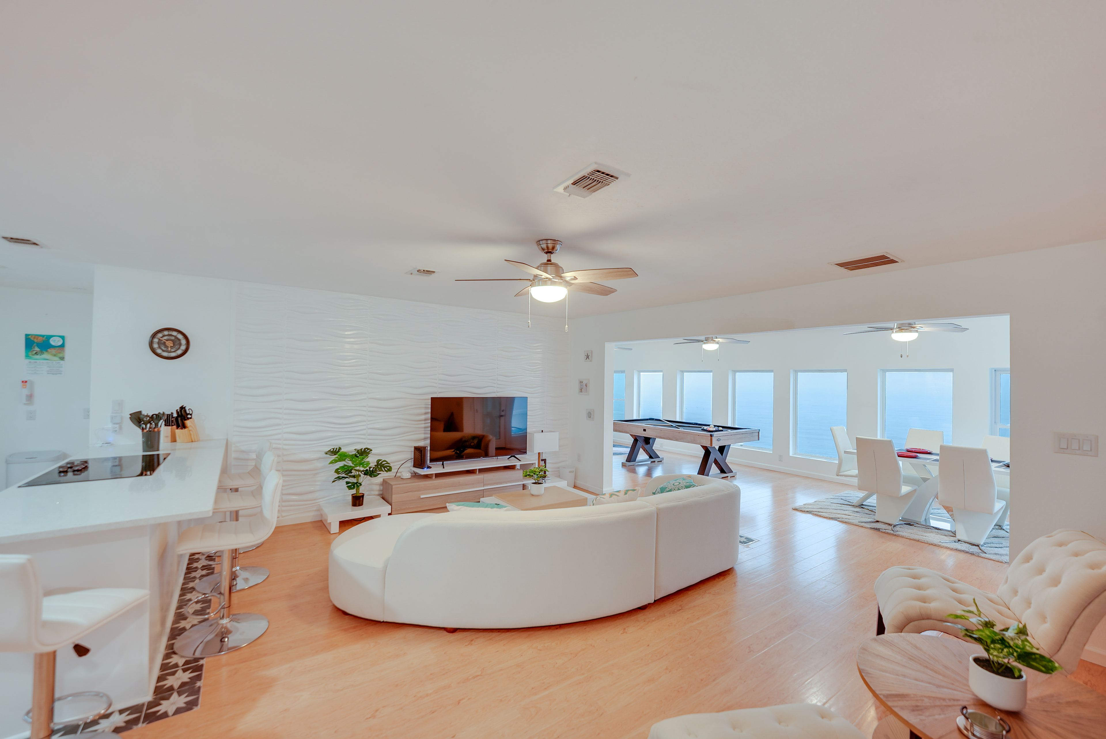 Living Room | Main Level | Smart TV | Ceiling Fans | Free WiFi
