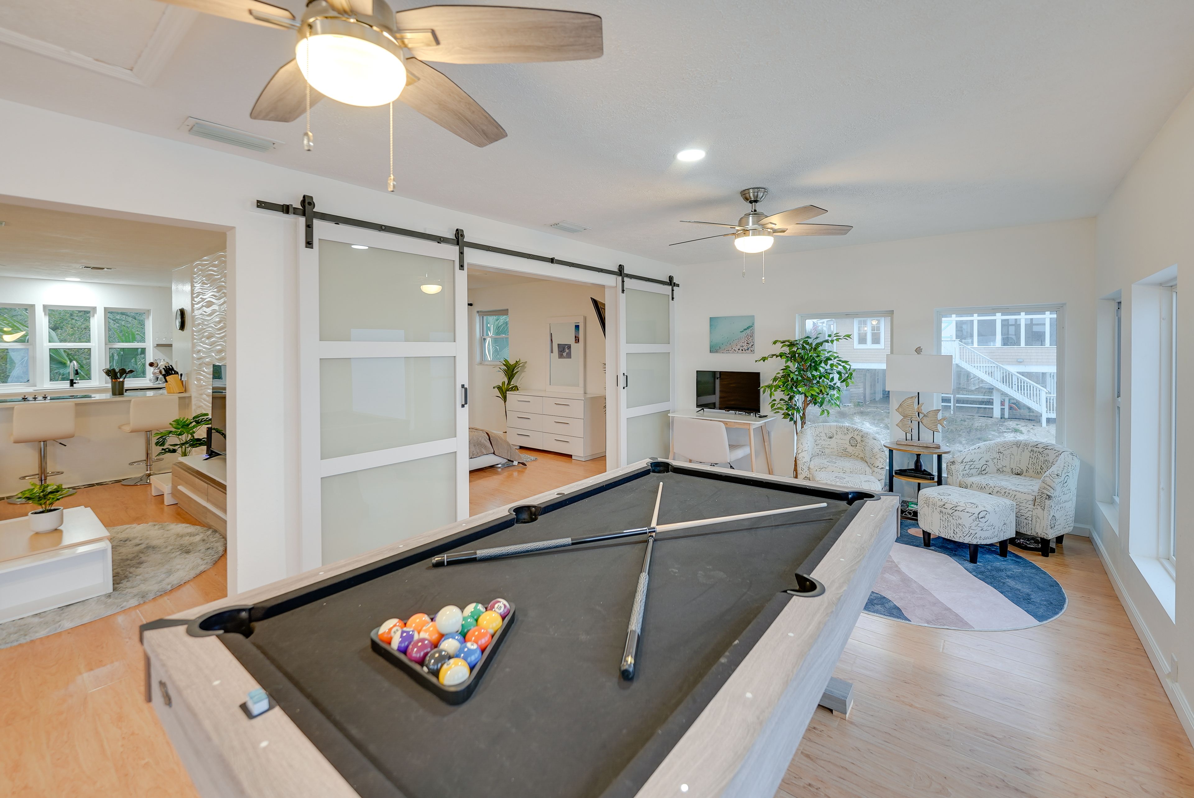 Sunroom | Dedicated Workspace | Central Air Conditioning
