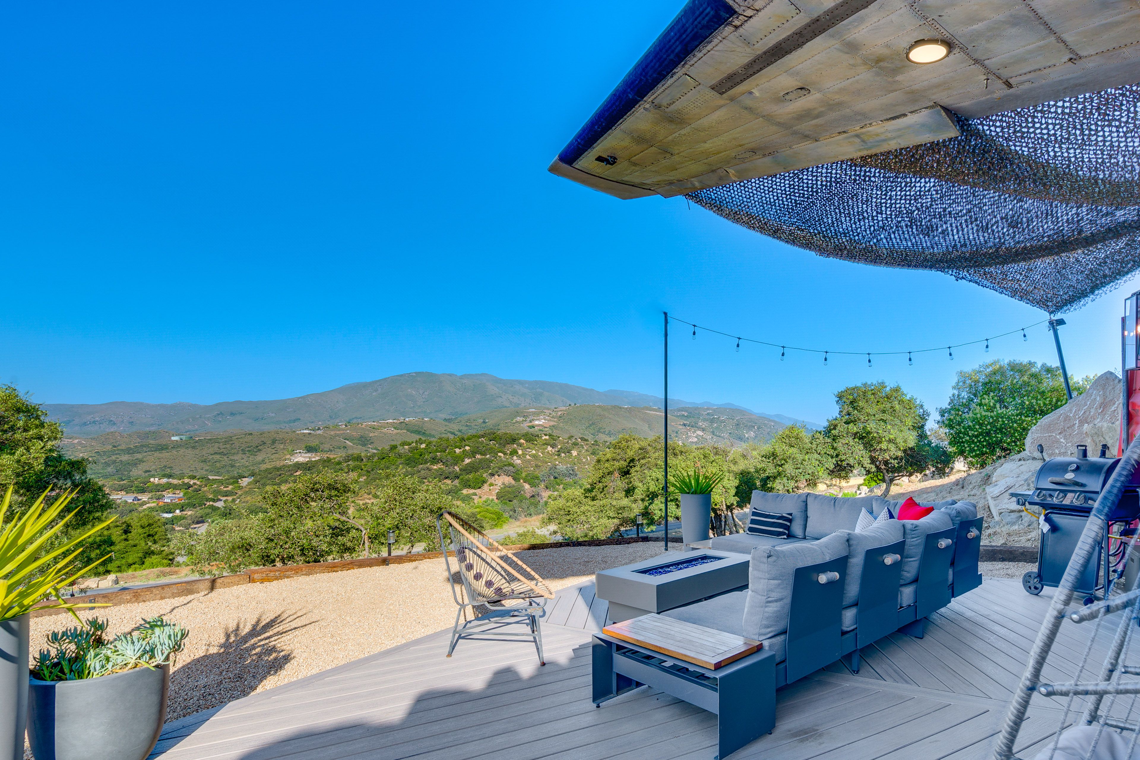 Private Backyard Area | Fire Pit | BBQ Grill | Patio Swing