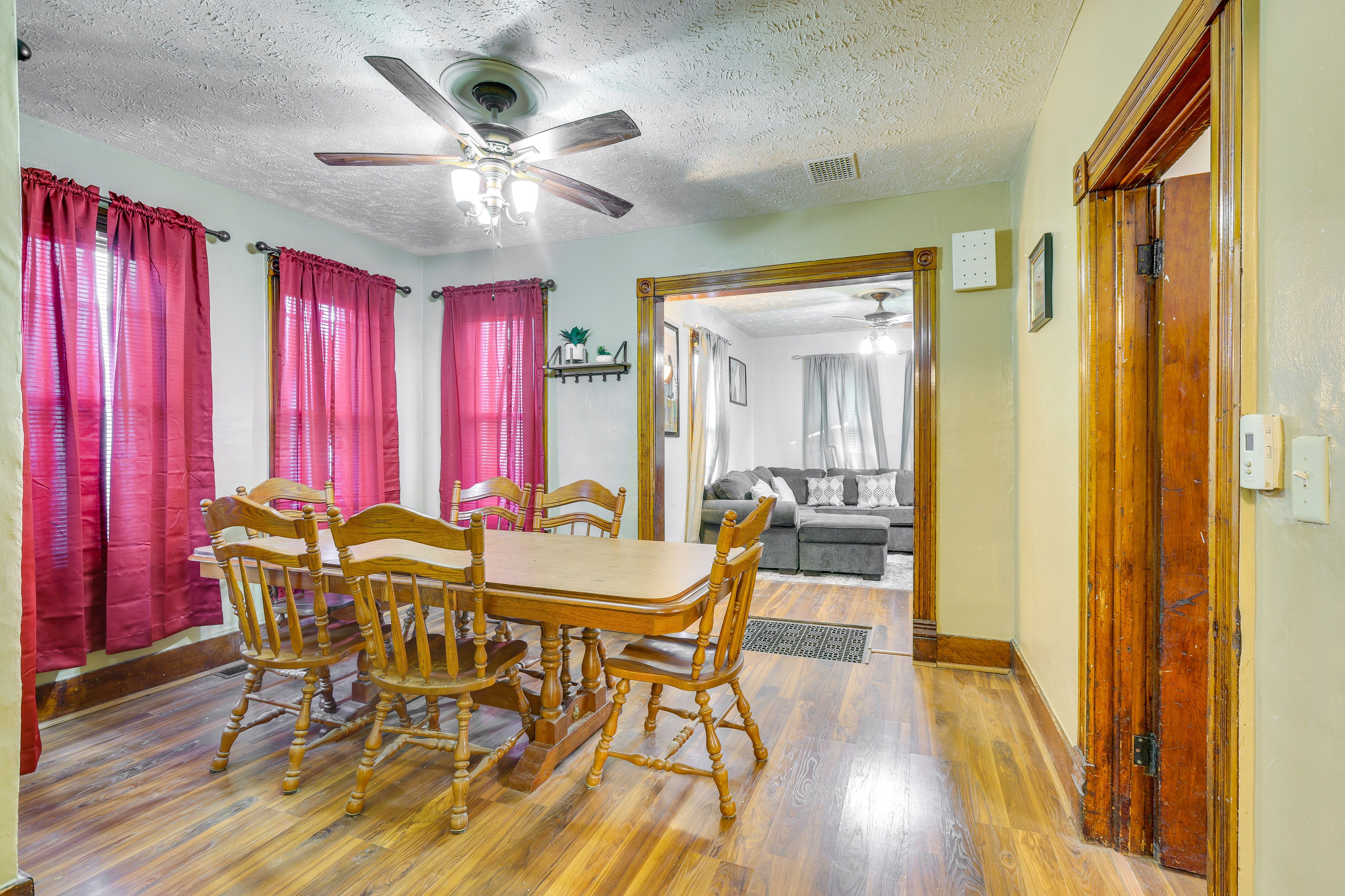 Dining Room | Dishware/Flatware Provided | Ceiling Fan