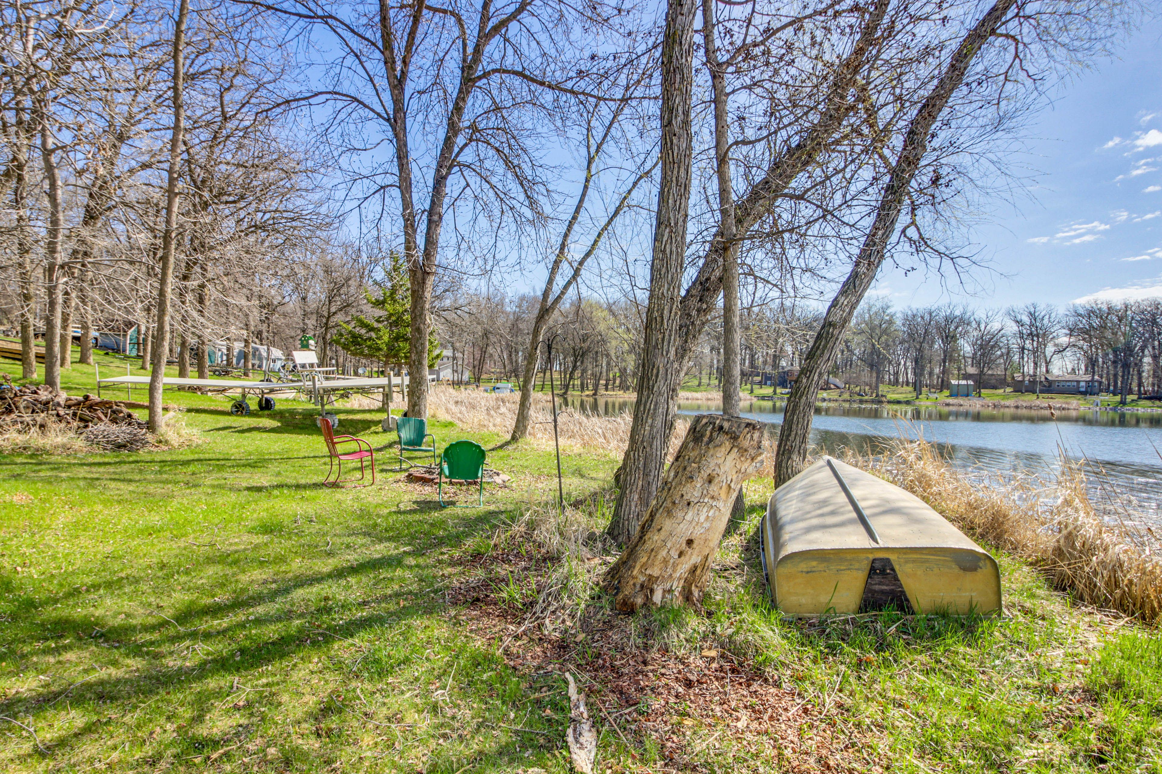 Outdoor Living Space | Wood-Burning Fire Pit | Dock | Tamarack Lake Access