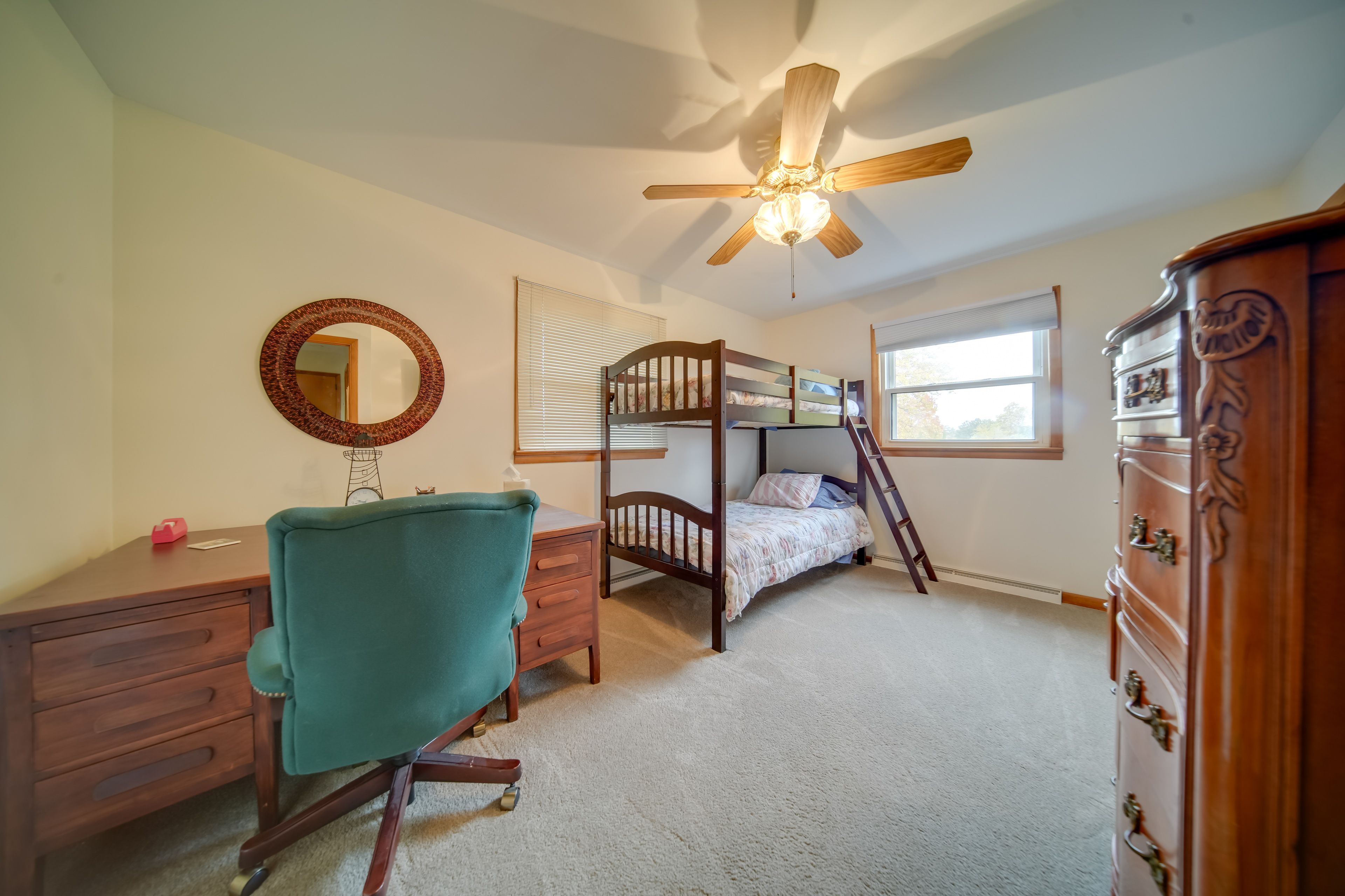 Bedroom 2 | Twin Bunk Bed | Laptop-Friendly Workspace | 2nd Floor