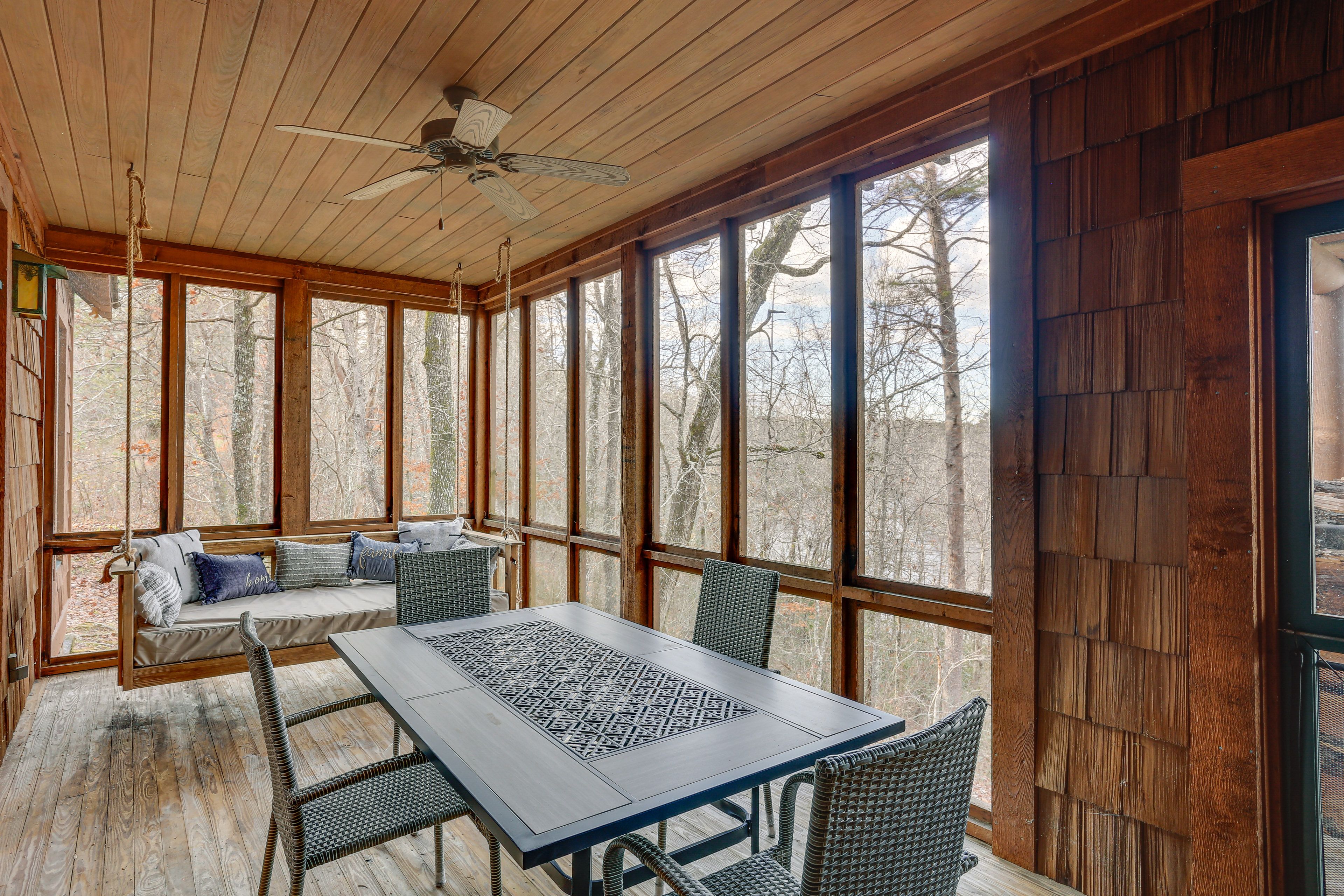 Screened Porch 2 | Porch Swing | Dining Area