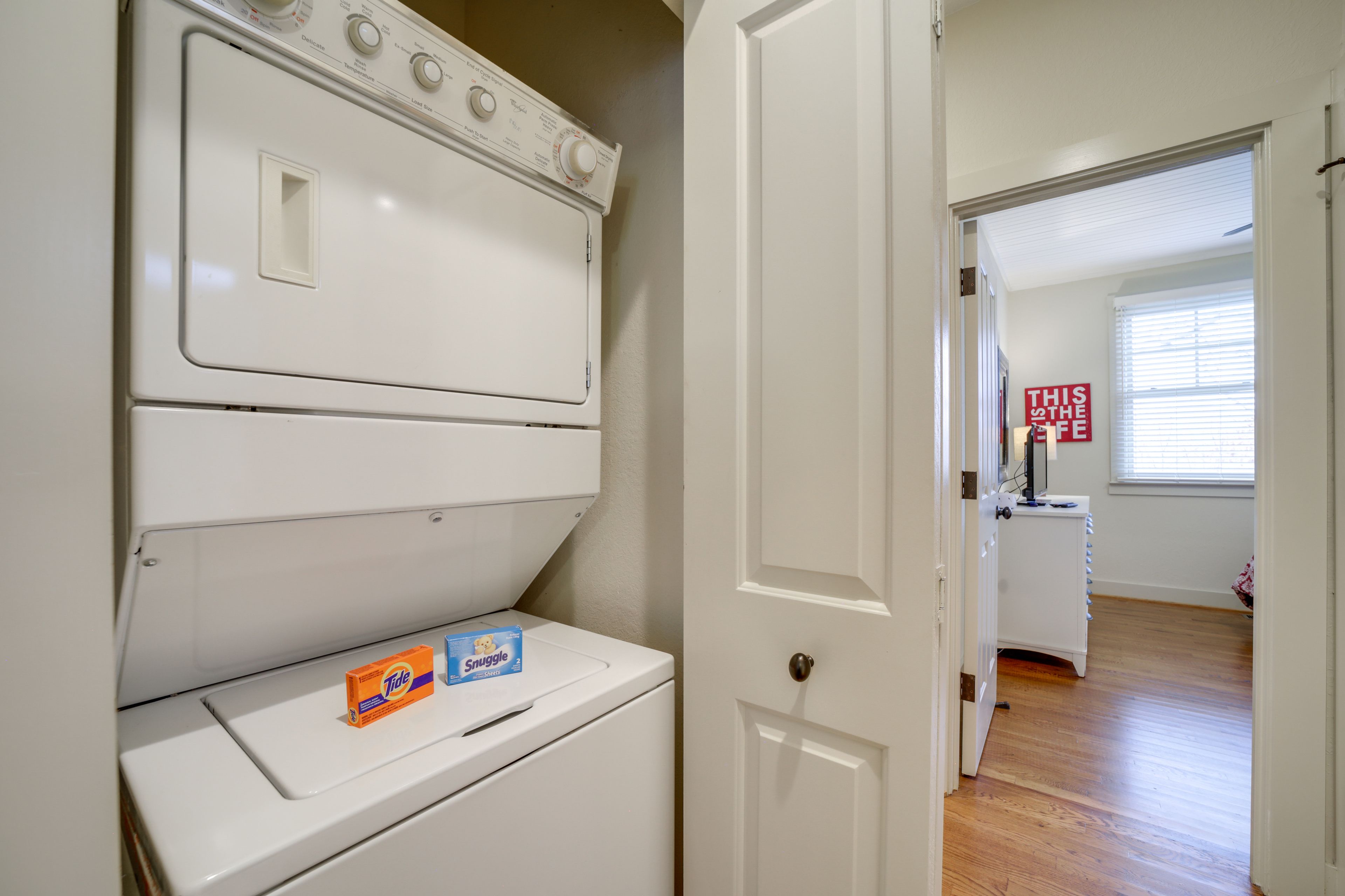 Laundry Closet | Stackable Washer + Dryer