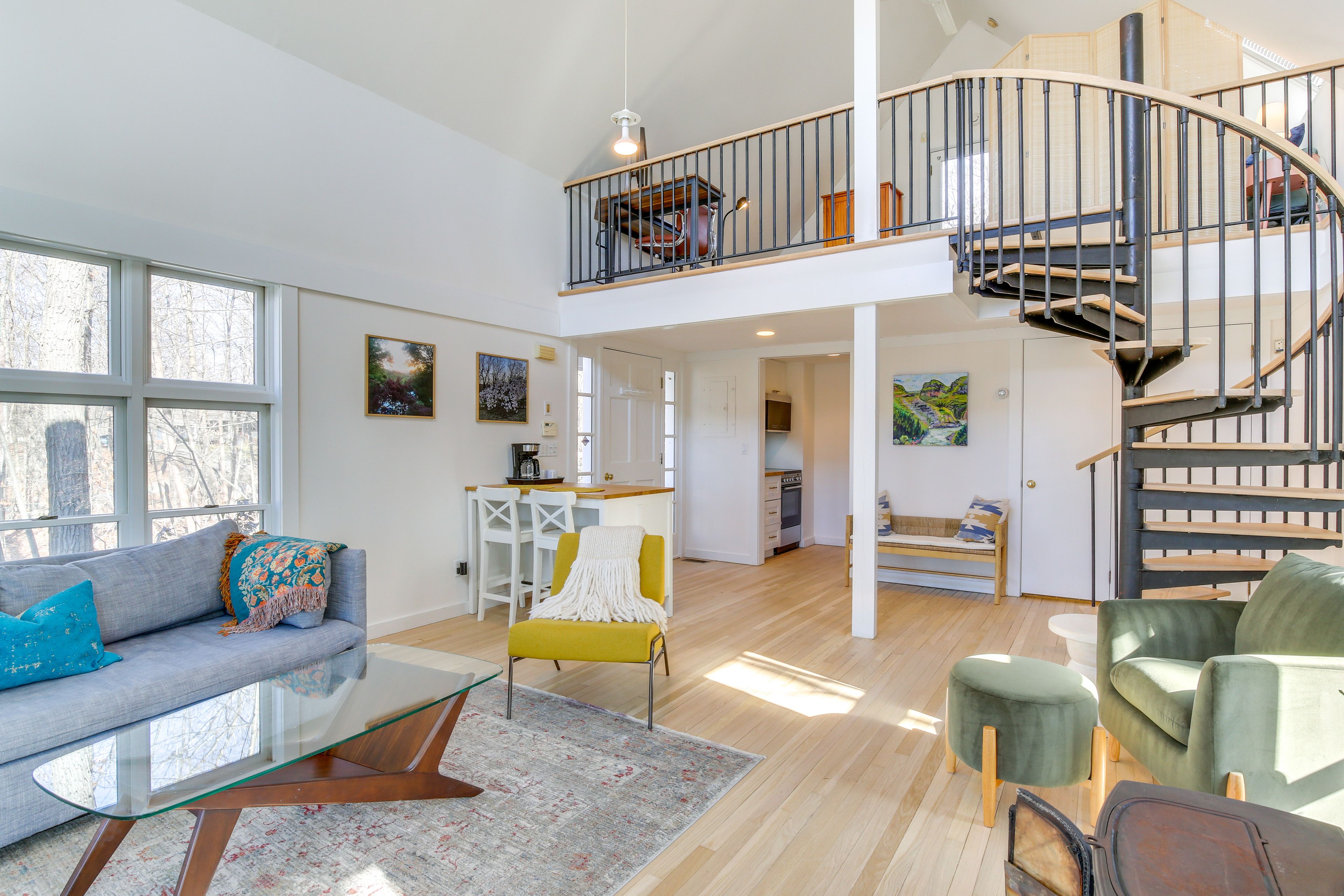 Garrison Vacation Rental | 1BR | 1BA | 650 Sq Ft | Steps Required