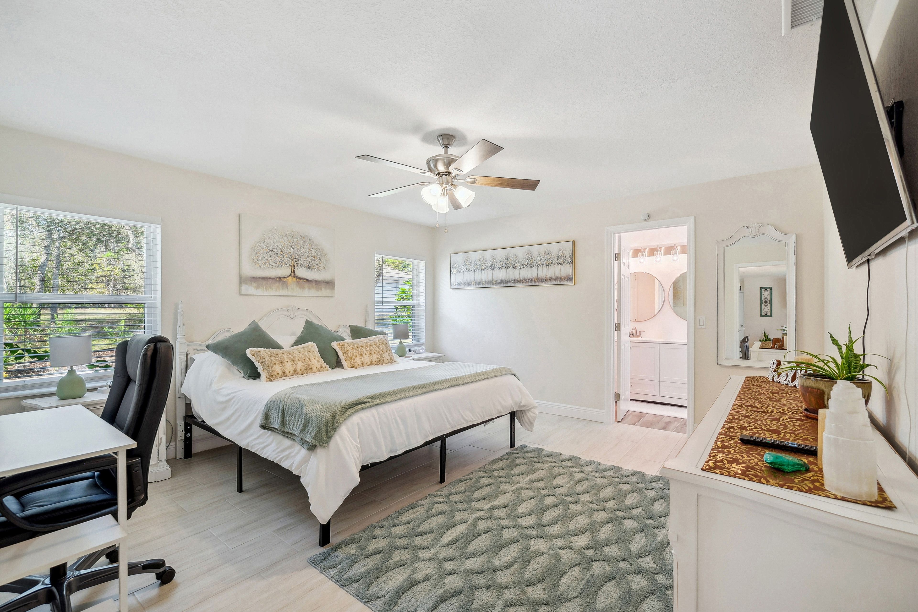 Bedroom 1 | King Bed | Linens Provided | Purple 3 Premier Mattress