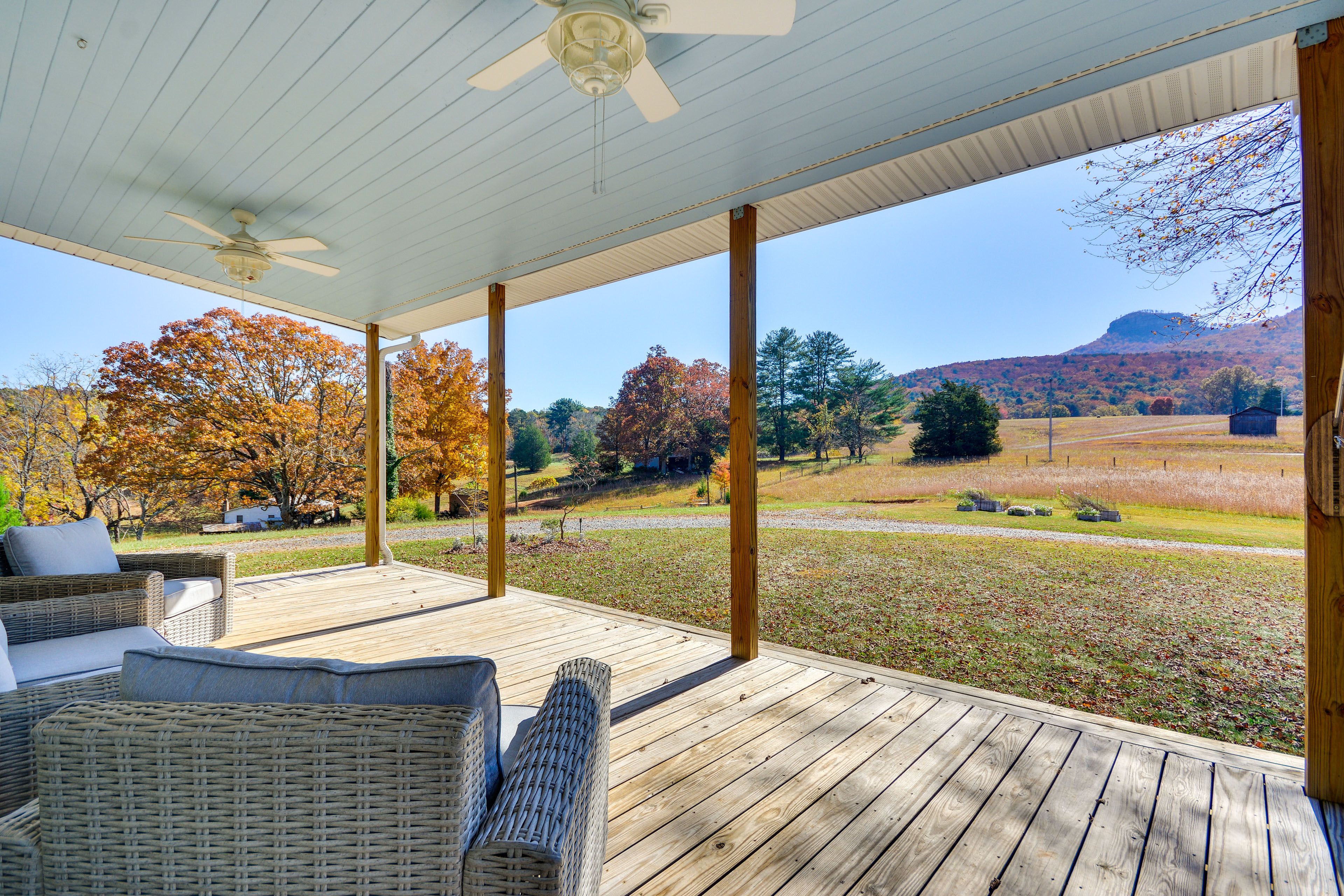 Pilot Mountain Vacation Rental | 1BR | 1BA | 990 Sq Ft | Steps Required