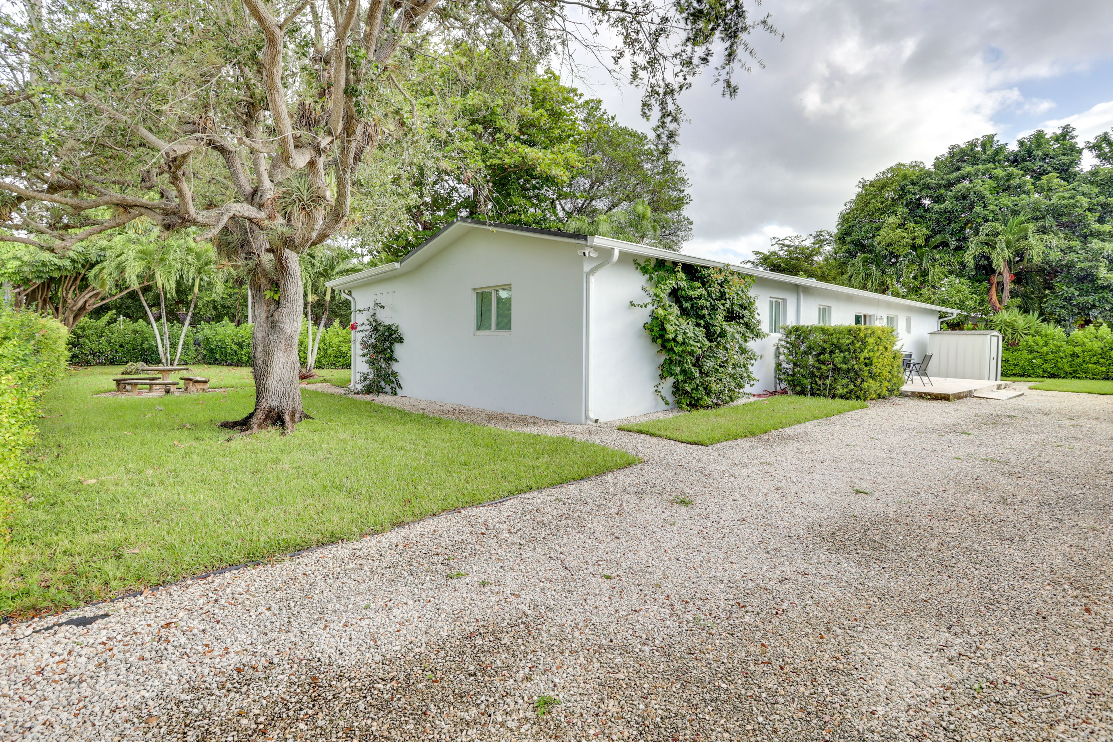 Exterior | Single-Story Home | Pet Friendly w/ Fee | Central Heating & A/C