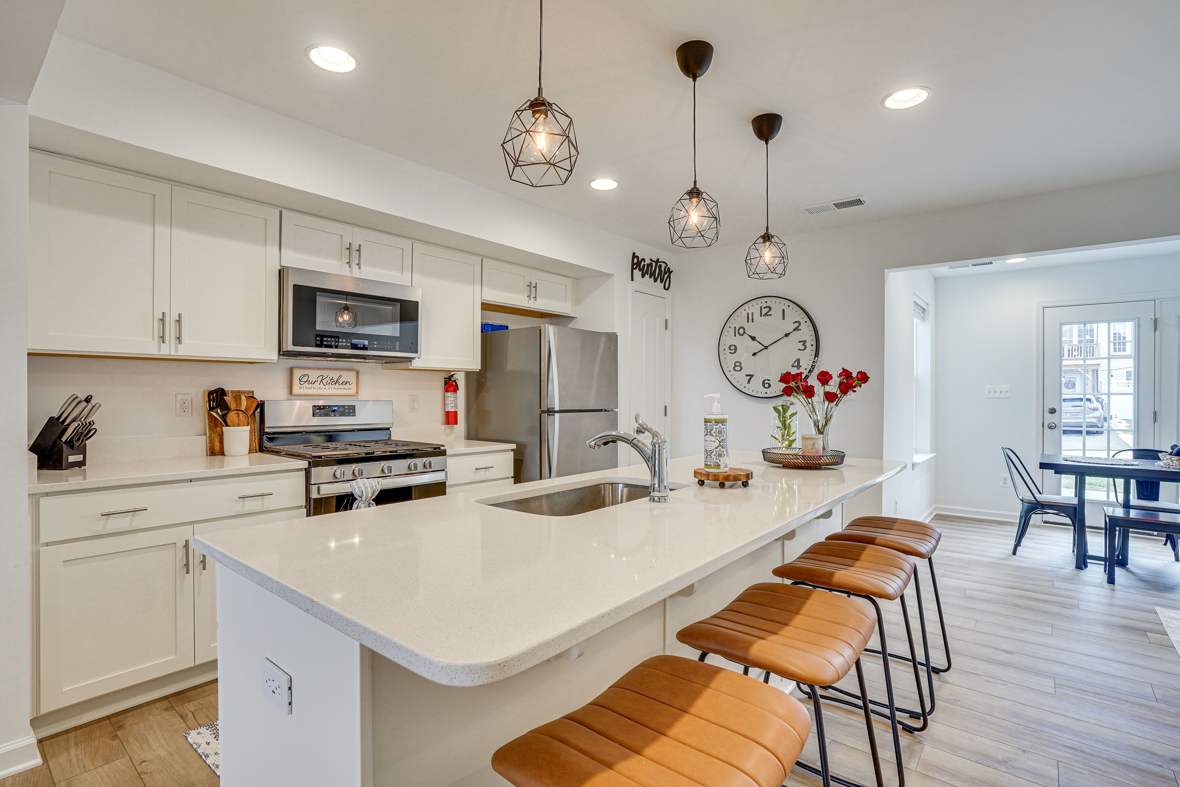 Kitchen | Dishwasher | Microwave w/ Air Fryer | Rice Cooker | Cooking Utensils