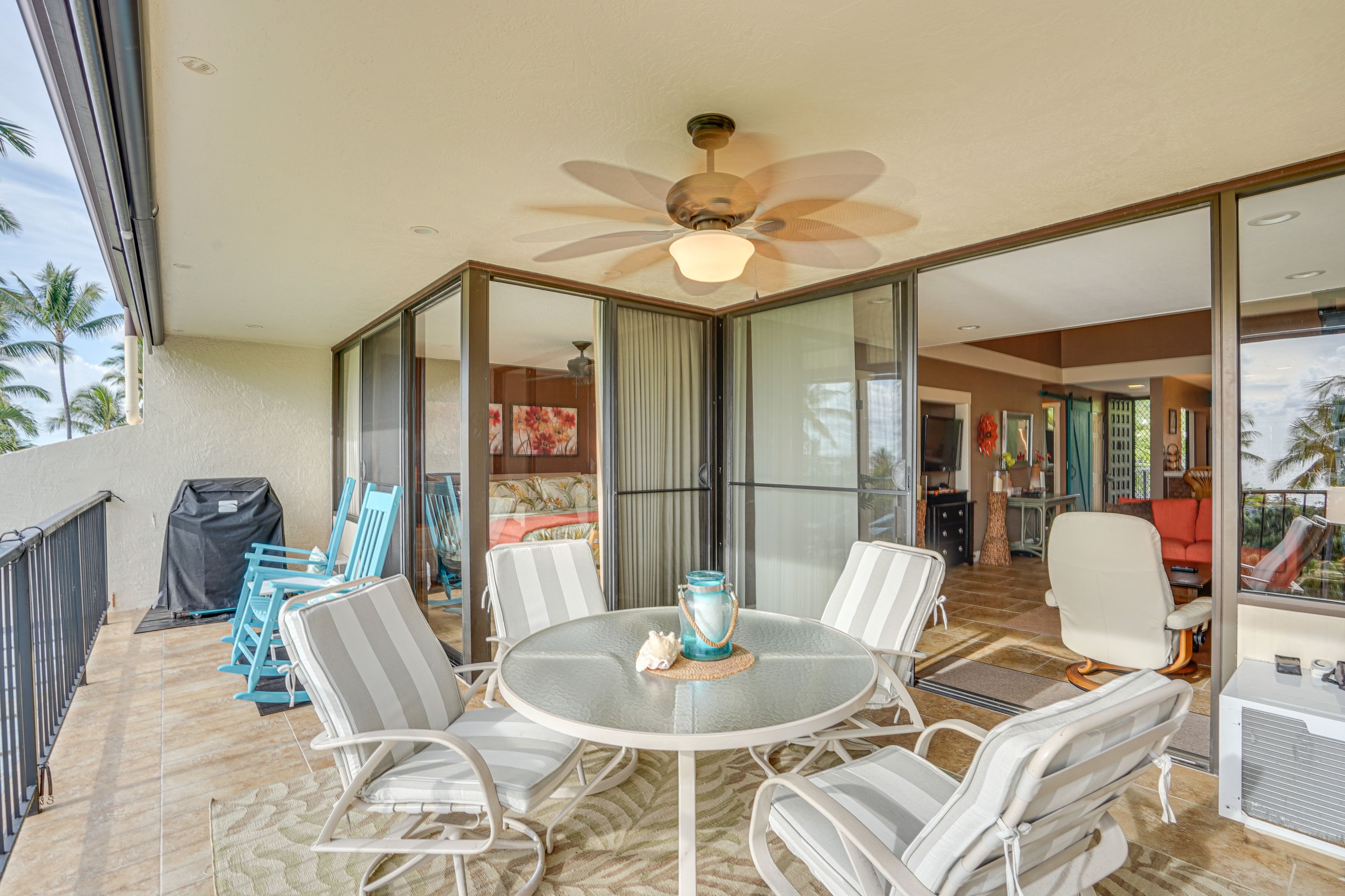 Balcony | Outdoor Seating | Ceiling Fan