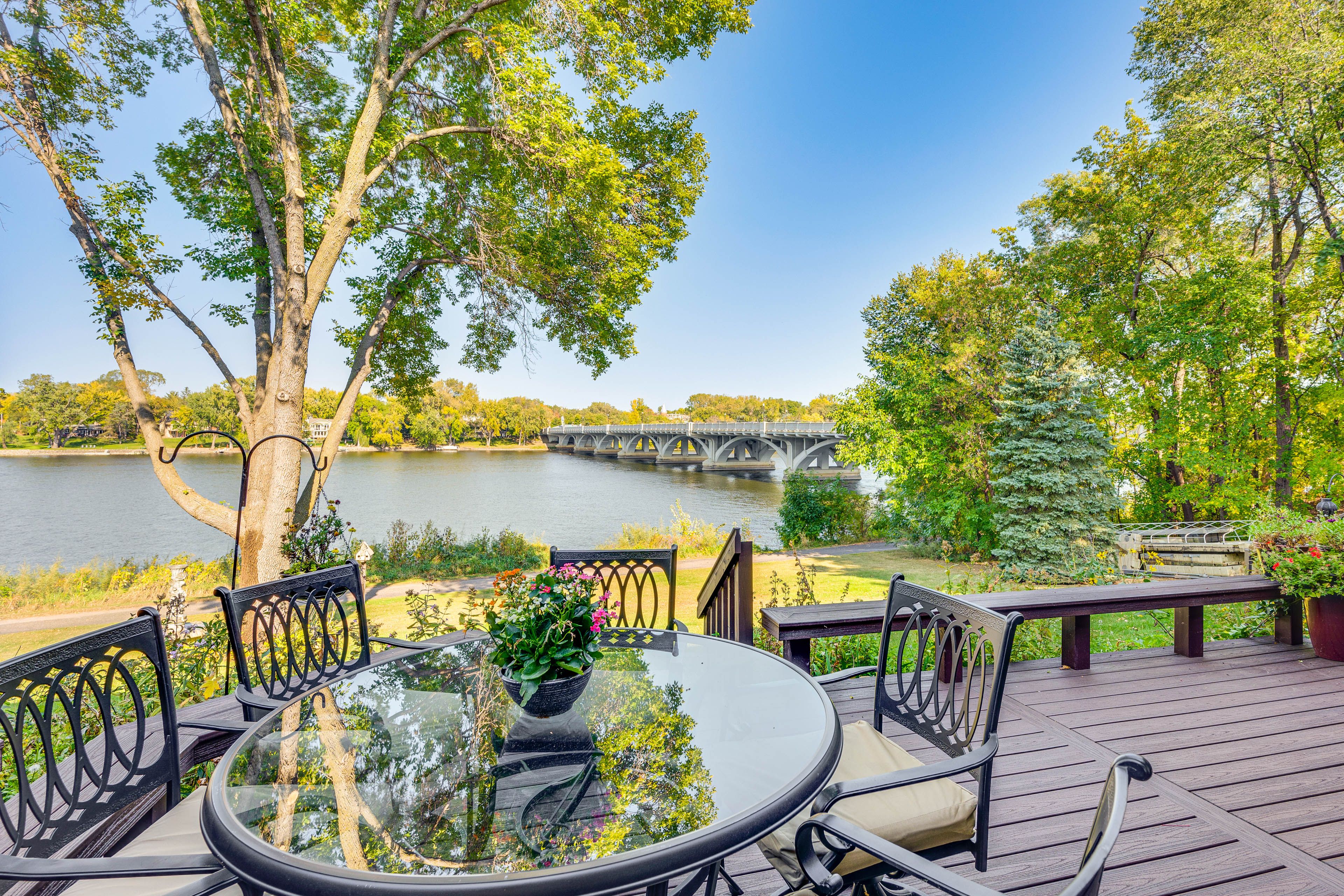 Deck | River View | Outdoor Dining Area | Lounge Seating | Balcony