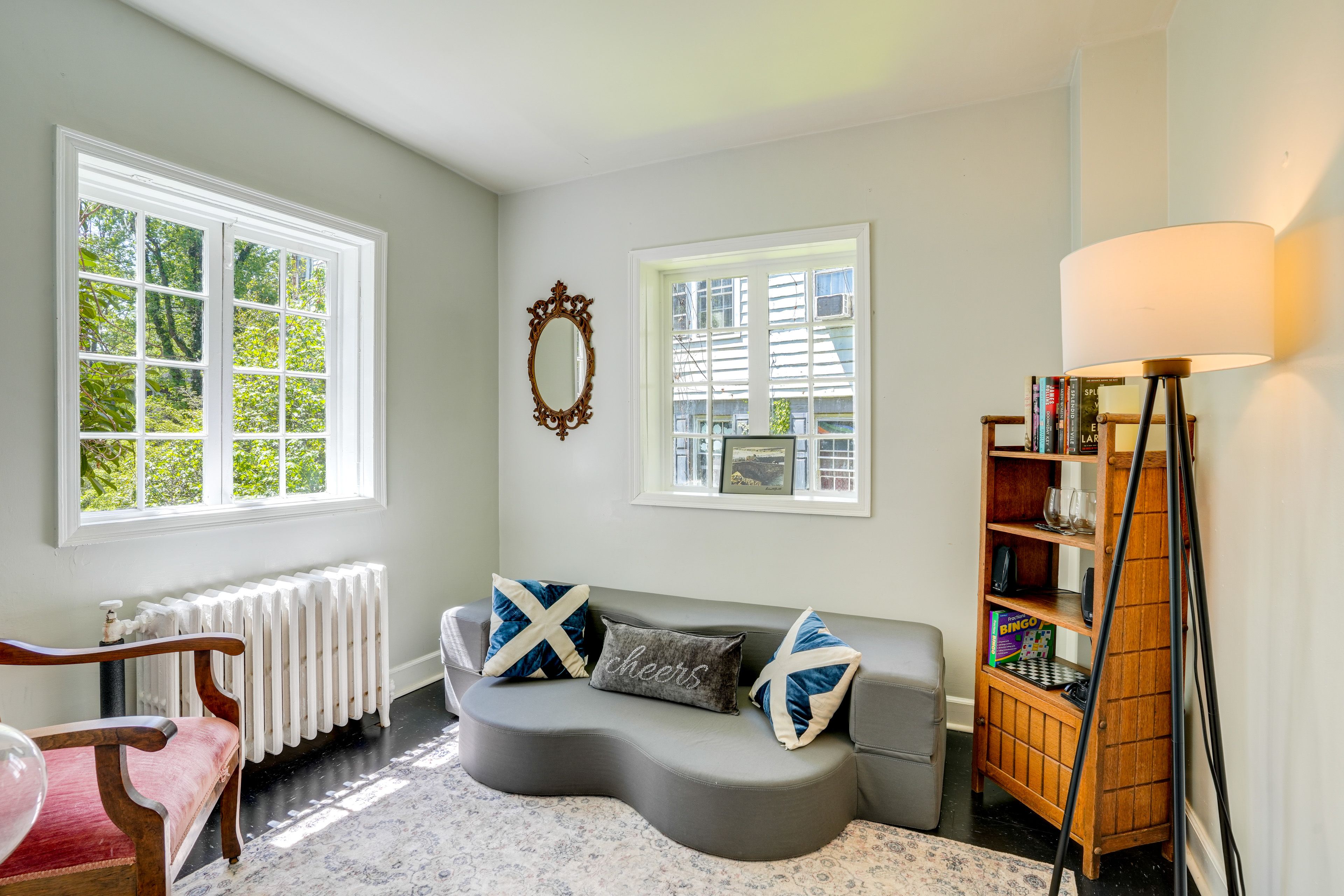 Sitting Room | Board Games | Books | Full Sleeper Sofa