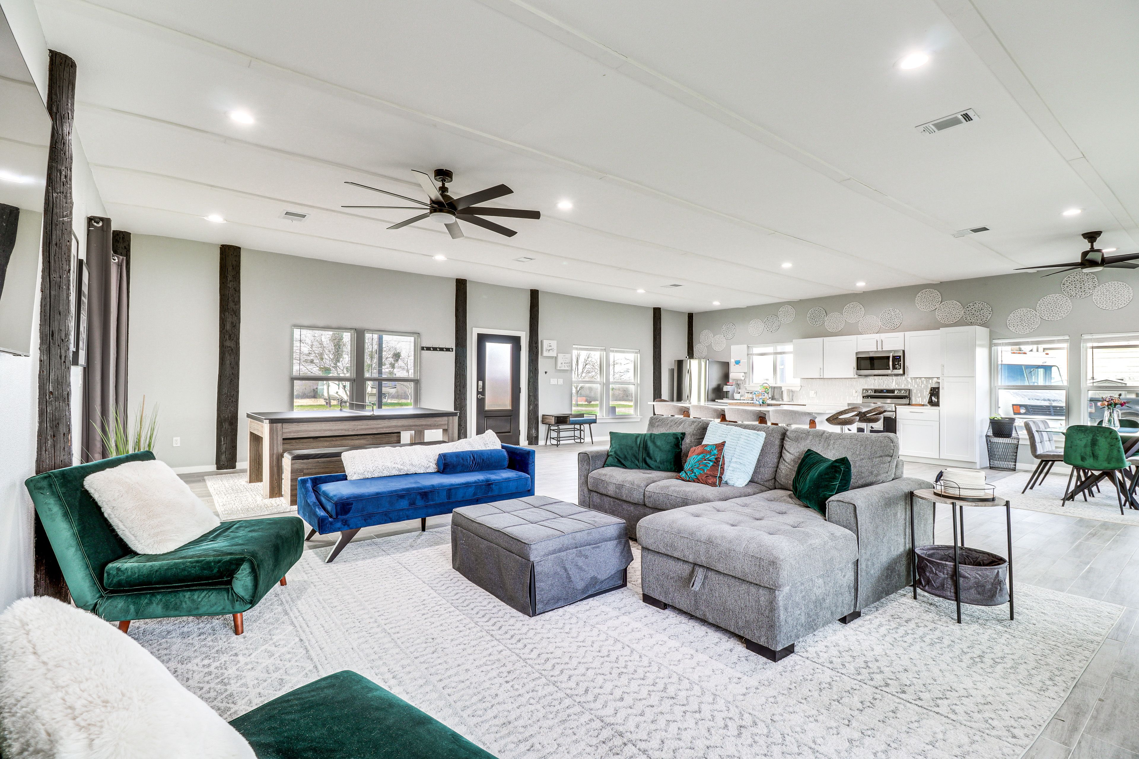 Living Space | Central A/C + Heating | Free WiFi