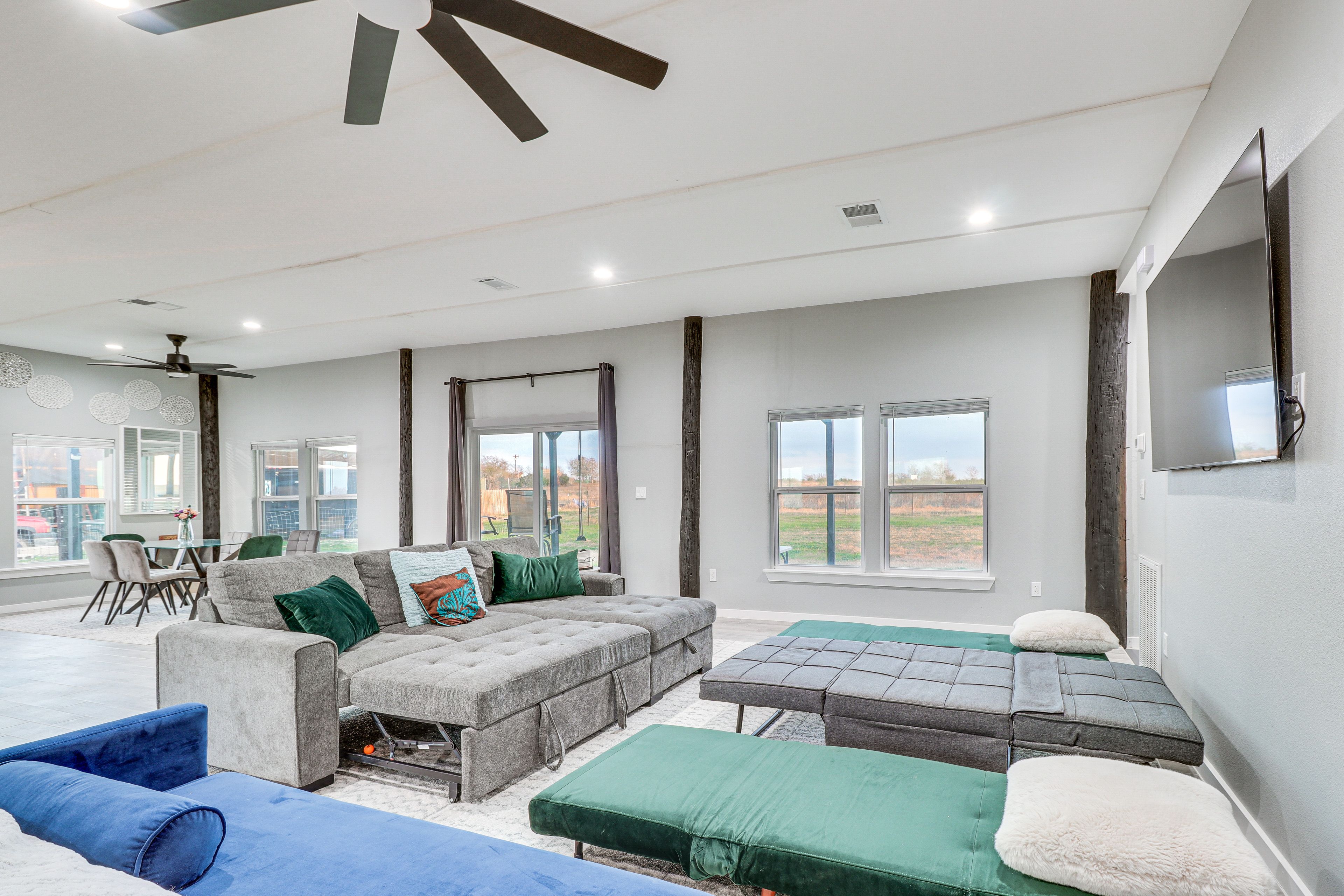 Living Room | Full Sleeper Sofa | 2 Twin Sleeper Chairs | Twin Sleeper Ottoman