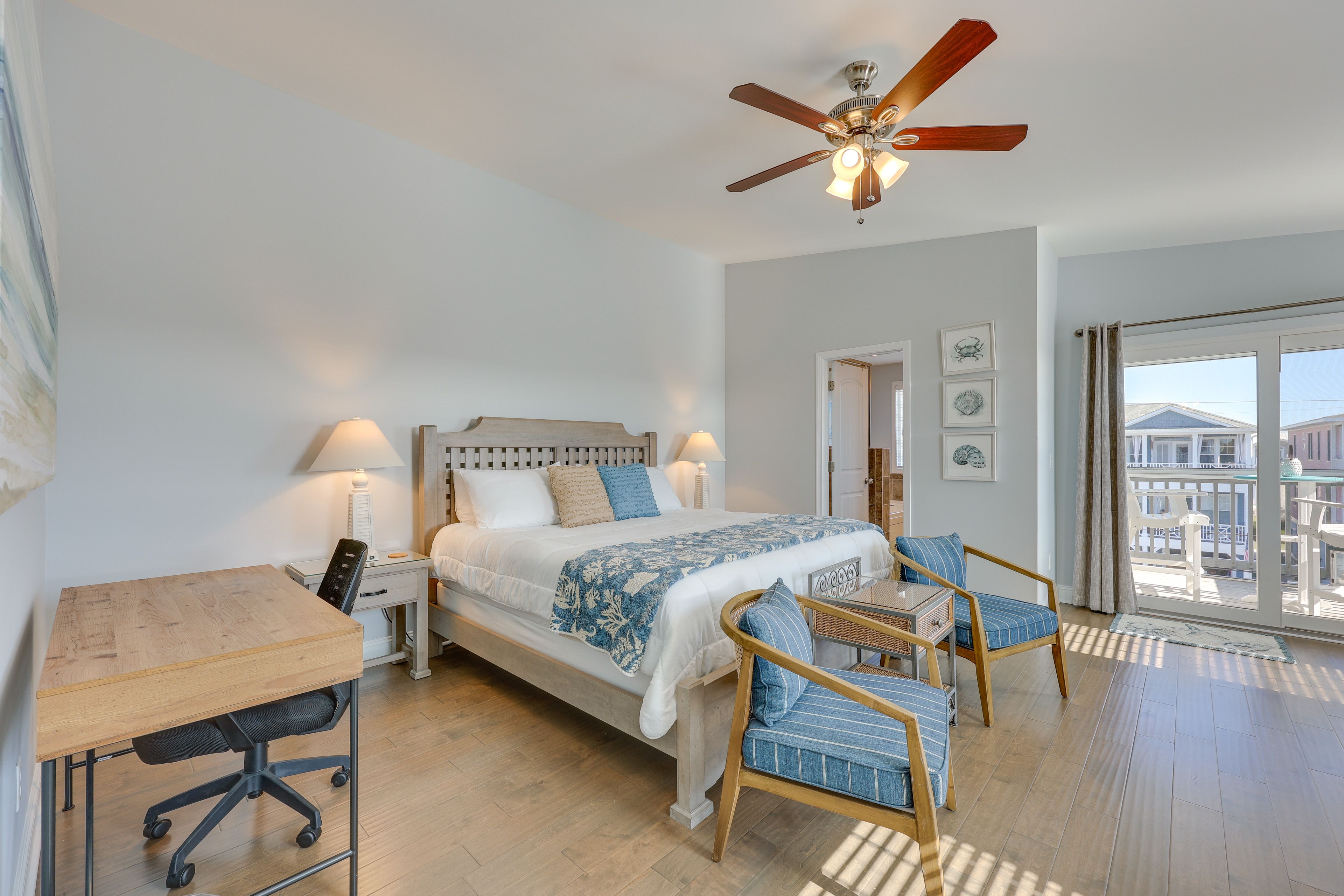 Bedroom Suite | King Bed | Smart TV | Access to Screened-In Deck | 3rd Floor