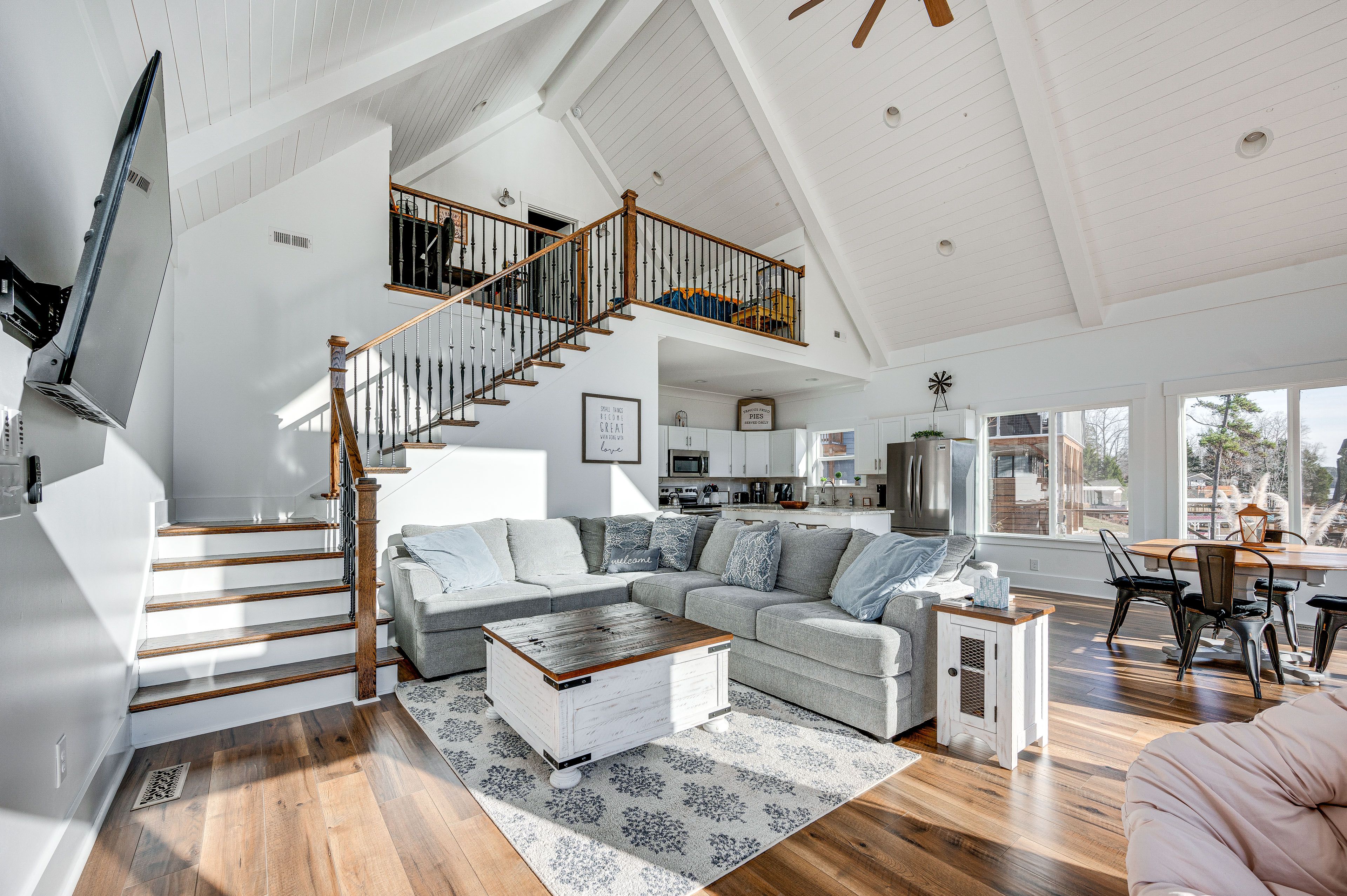 Living Room | 1st Floor | Smart TV | Open Floor Plan | Central A/C & Heating