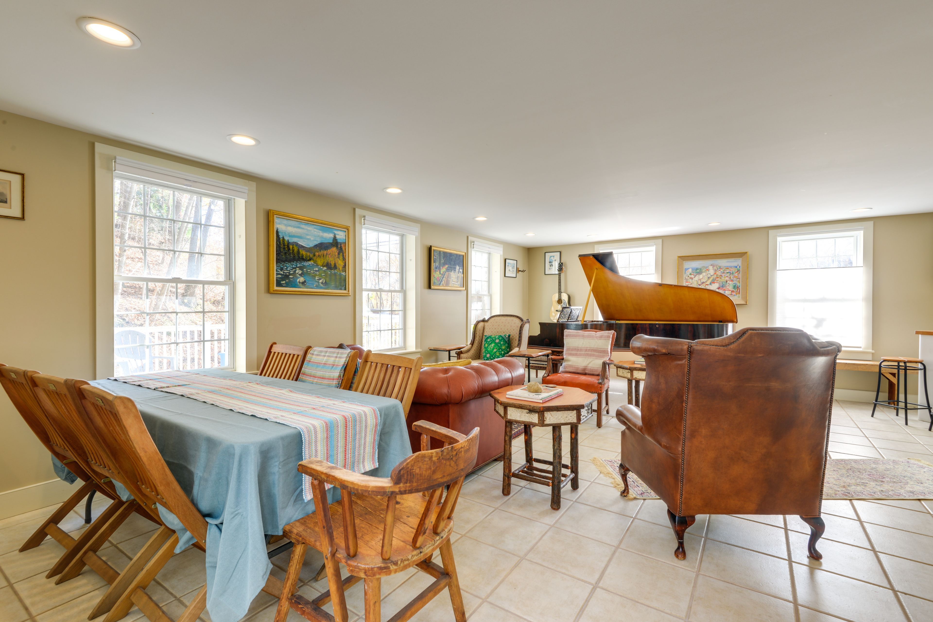 Living Room | Piano | Board Games & Books