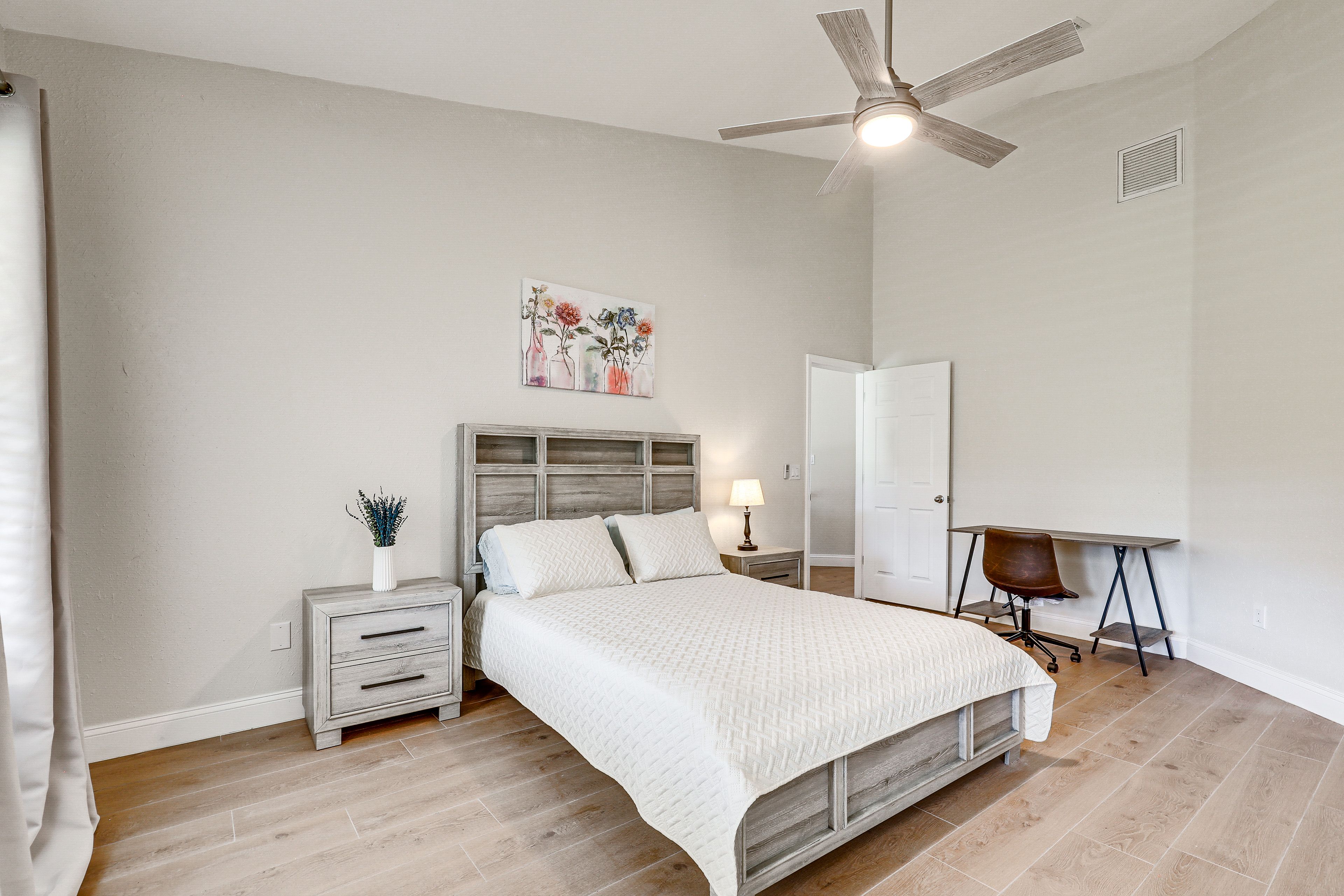 Bedroom 1 | Queen Bed | Linens Provided | Smart TV