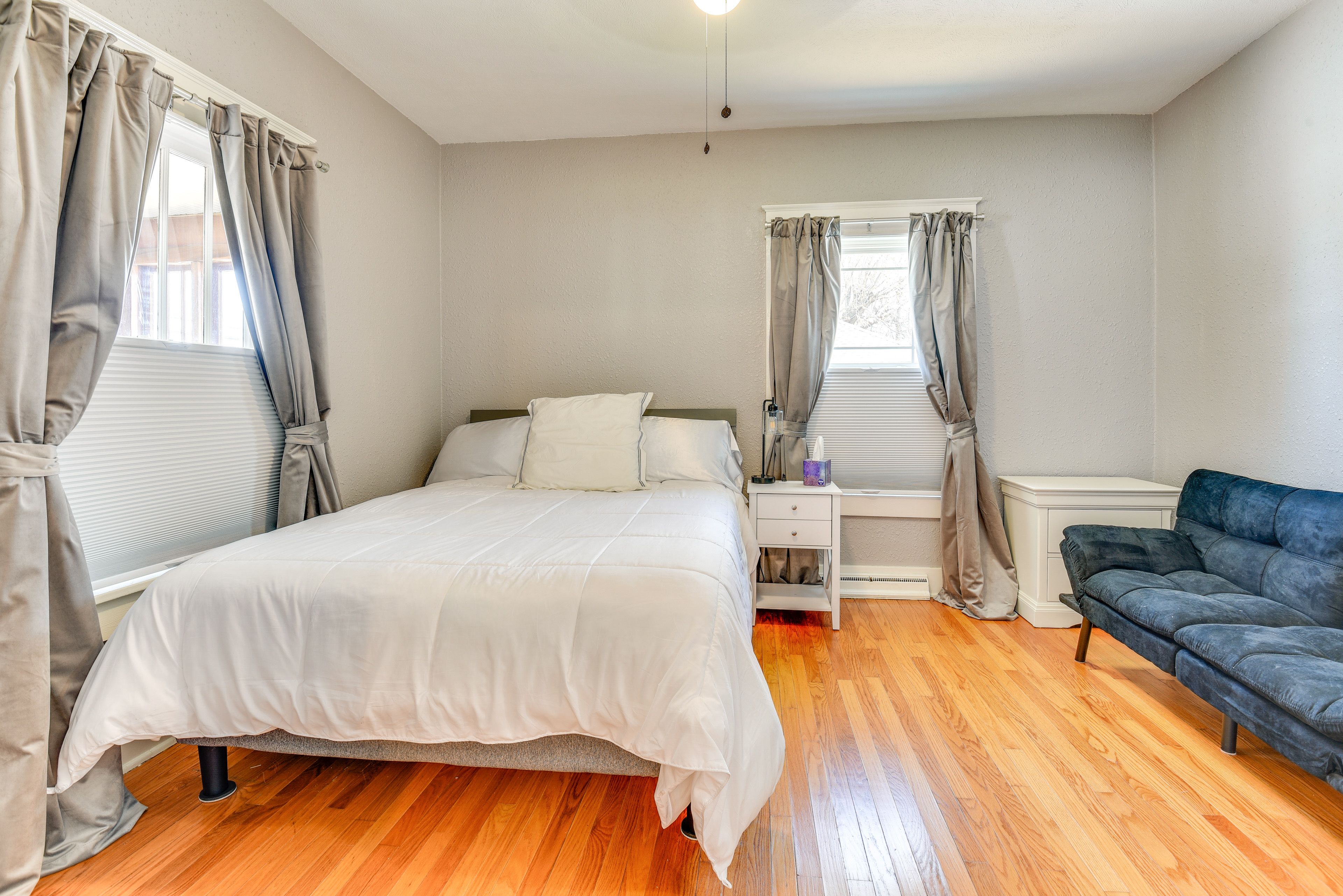 Bedroom 1 | Queen Bed | Full Futon | Linens Provided