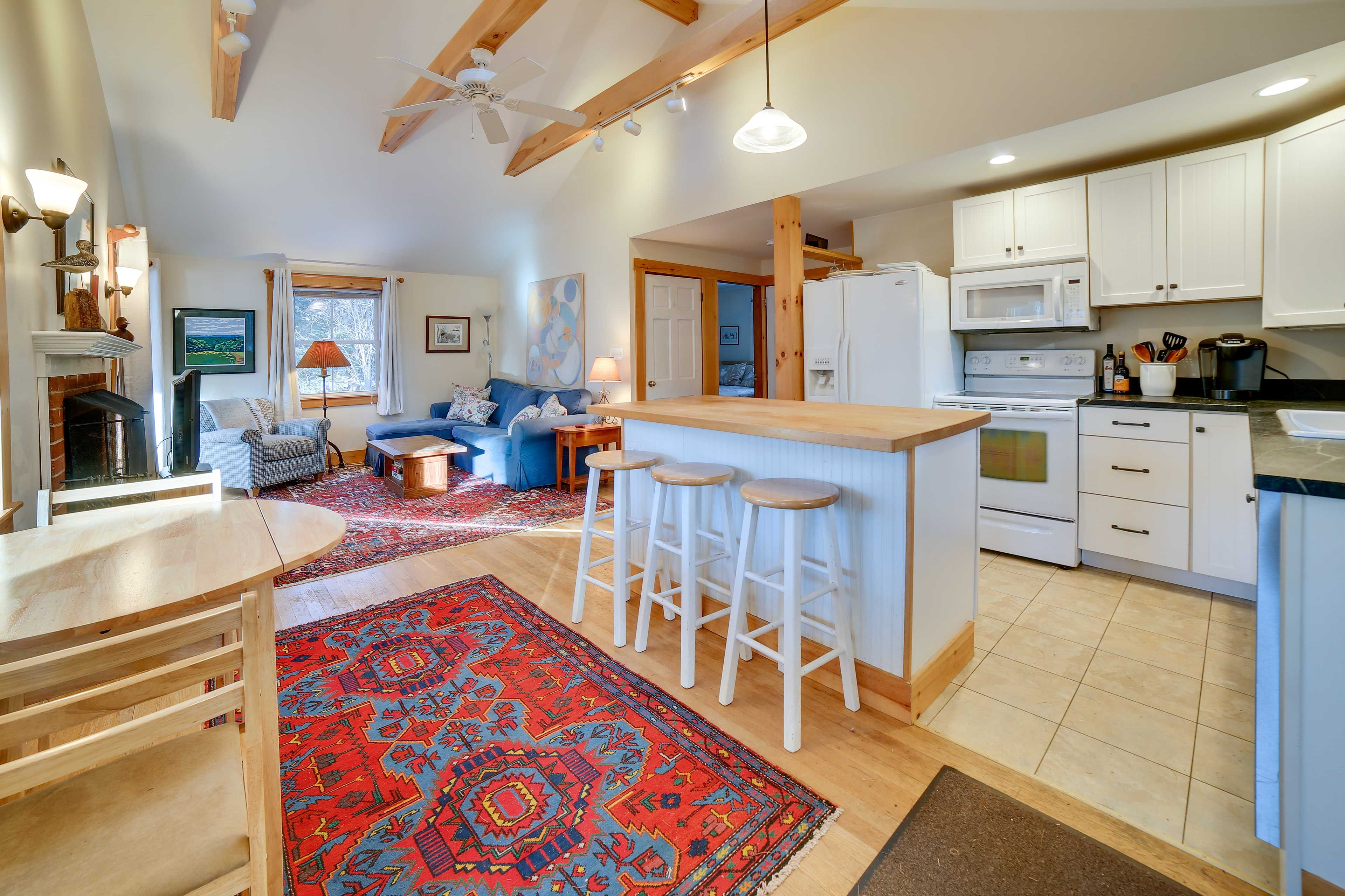 Kitchen/Living Area | Main Level | Central Heating | Open Floor Plan