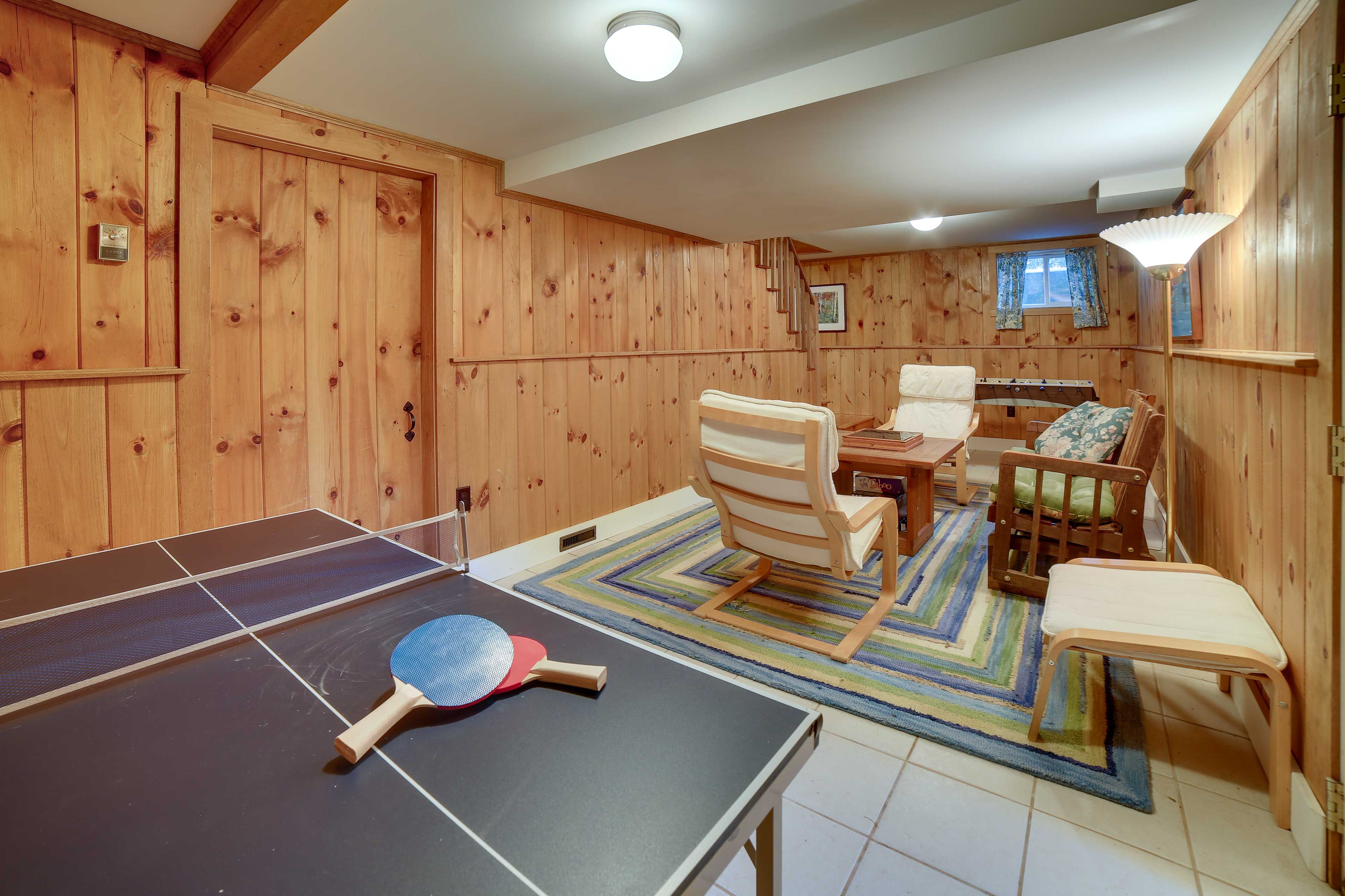 Game Room | Lower Level | Ping Pong Table | Foosball Table