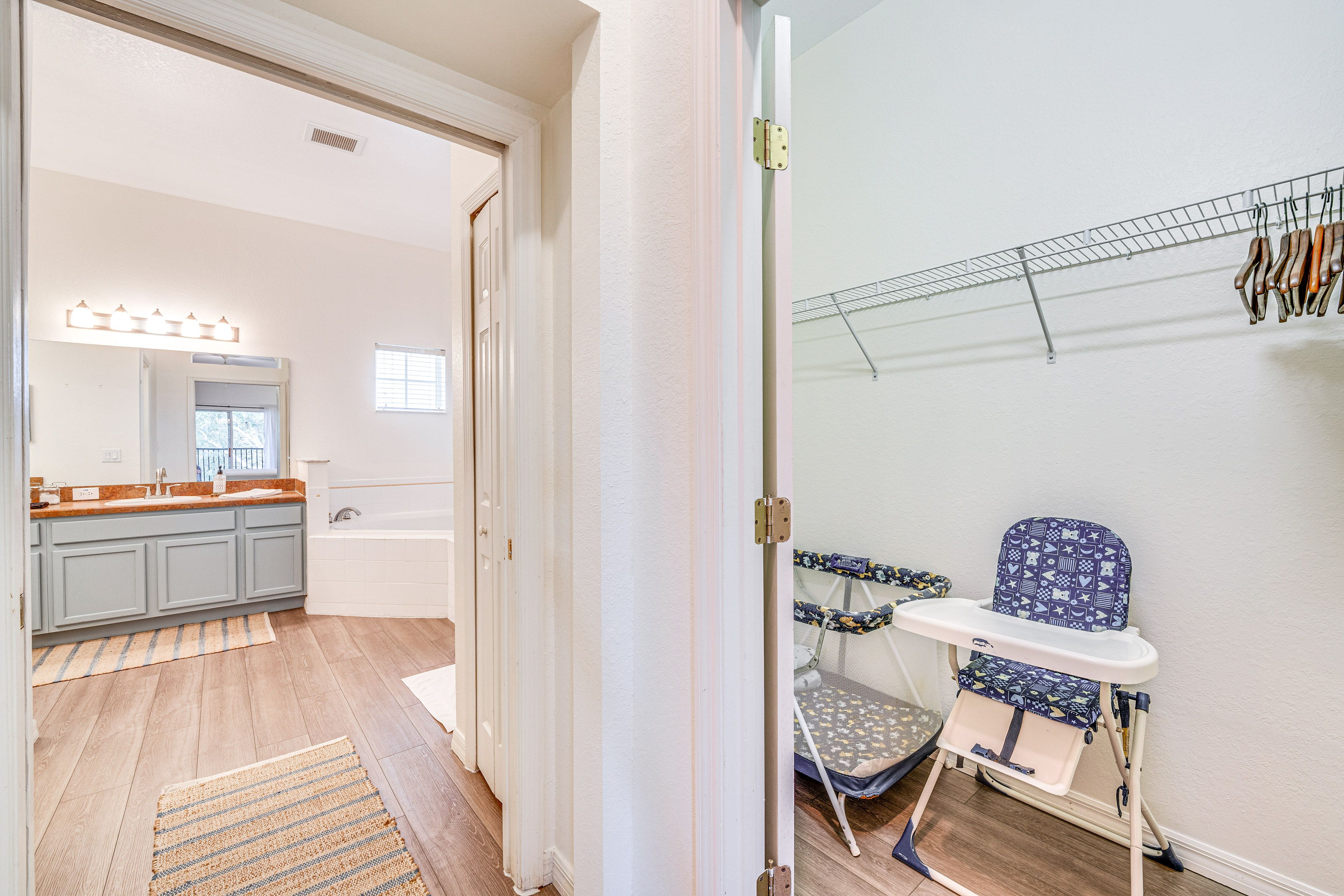 Walk-In Closet | Pack 'n Play | High Chair