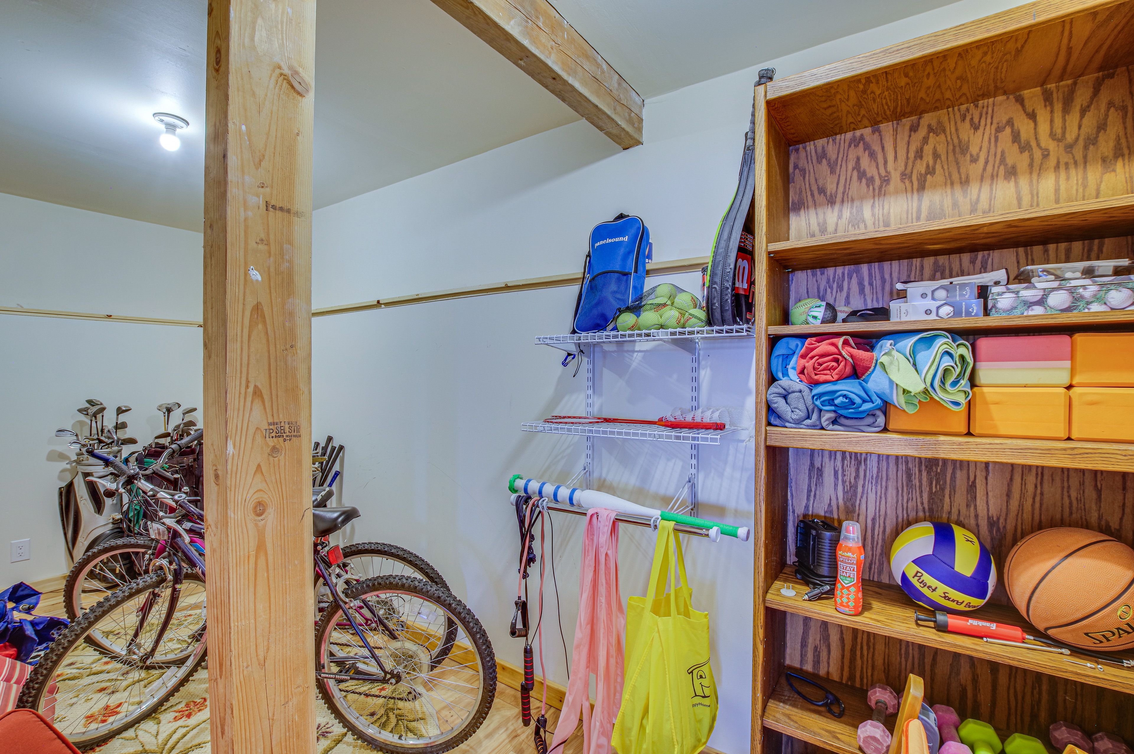 Storage Area | Yard Games | Bicycles Provided