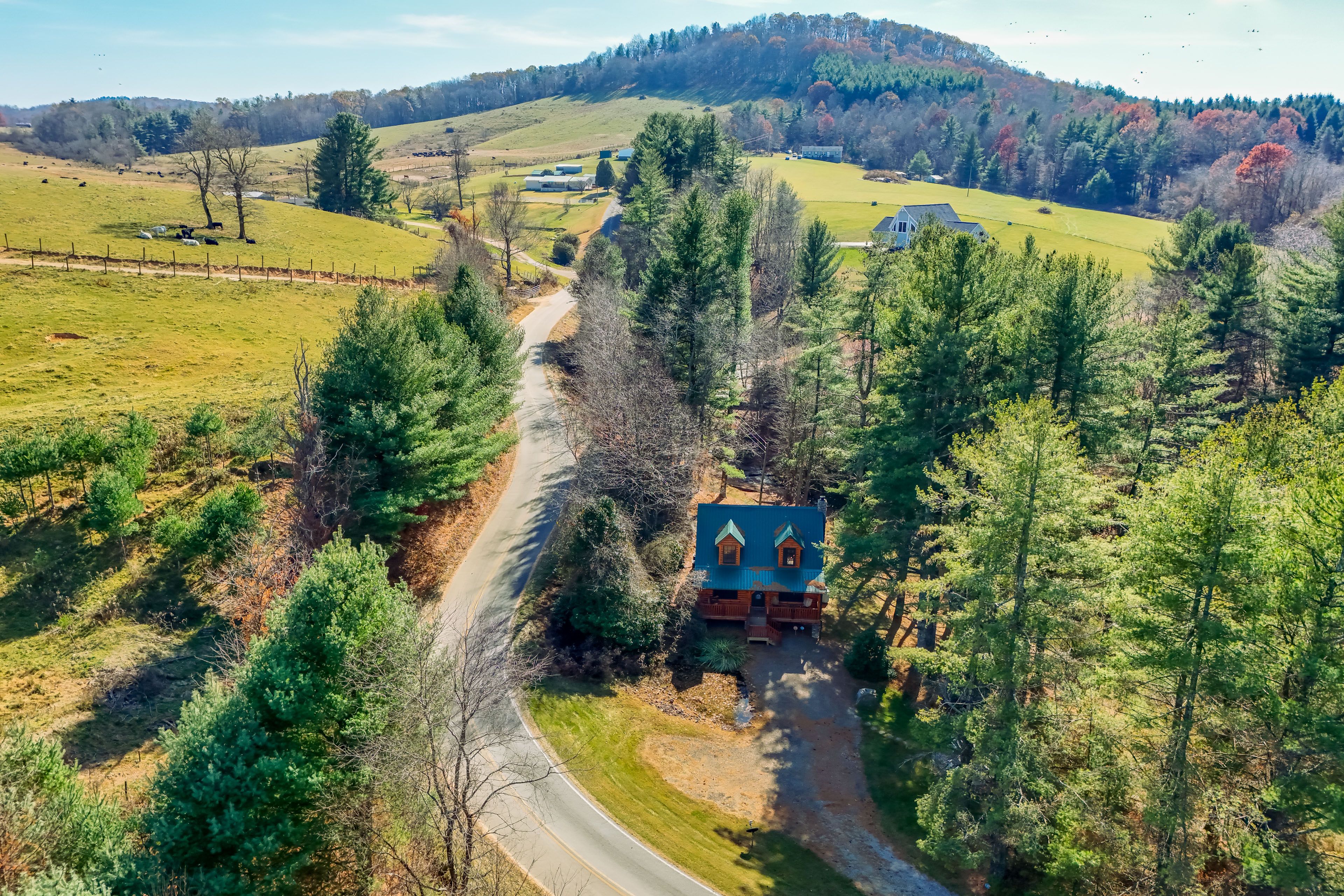 Ennice Vacation Rental Cabin | 3BR | 2BA | Stairs Required | 1,283 Sq Ft